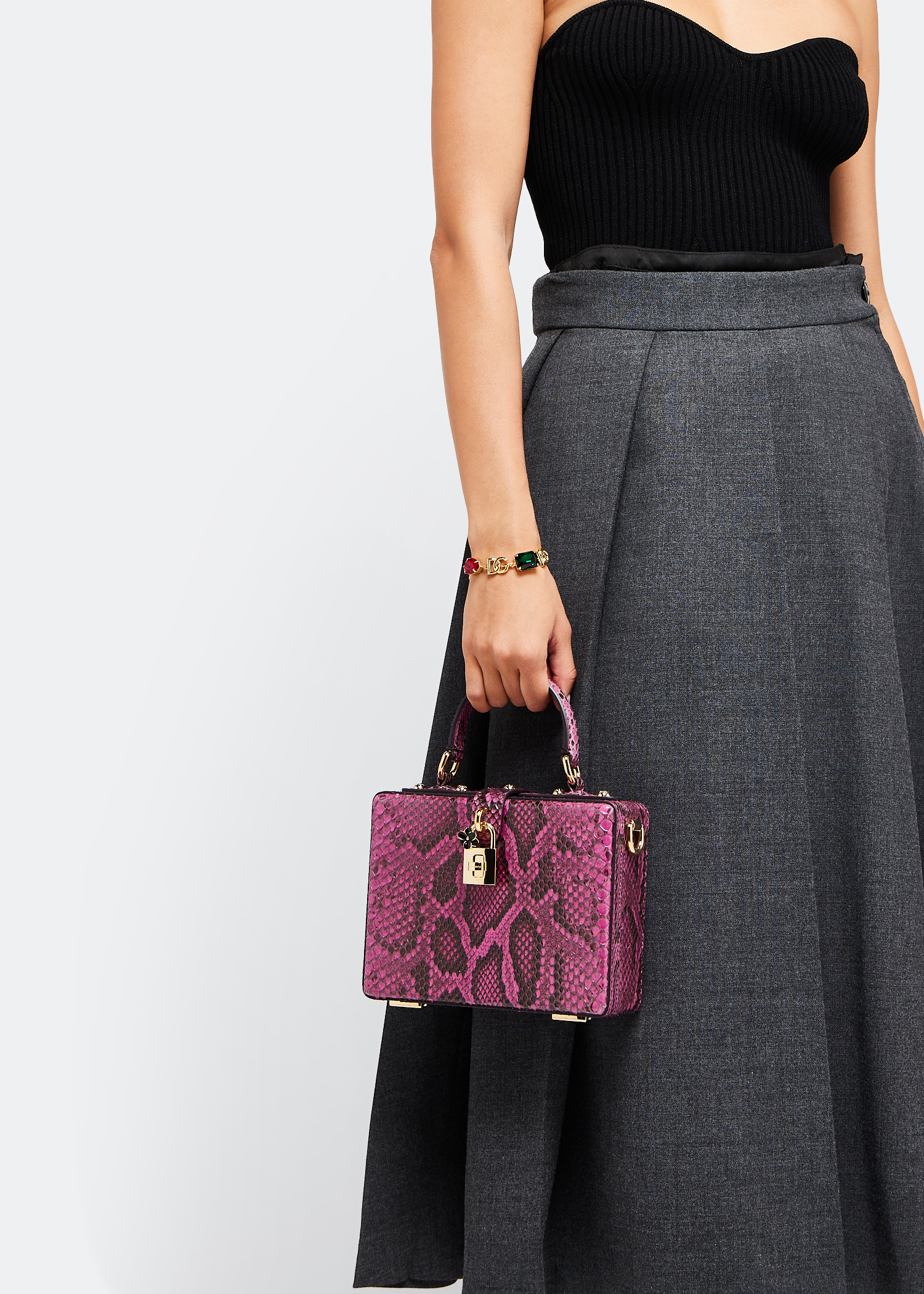 

Dolce Box bag, Animal print