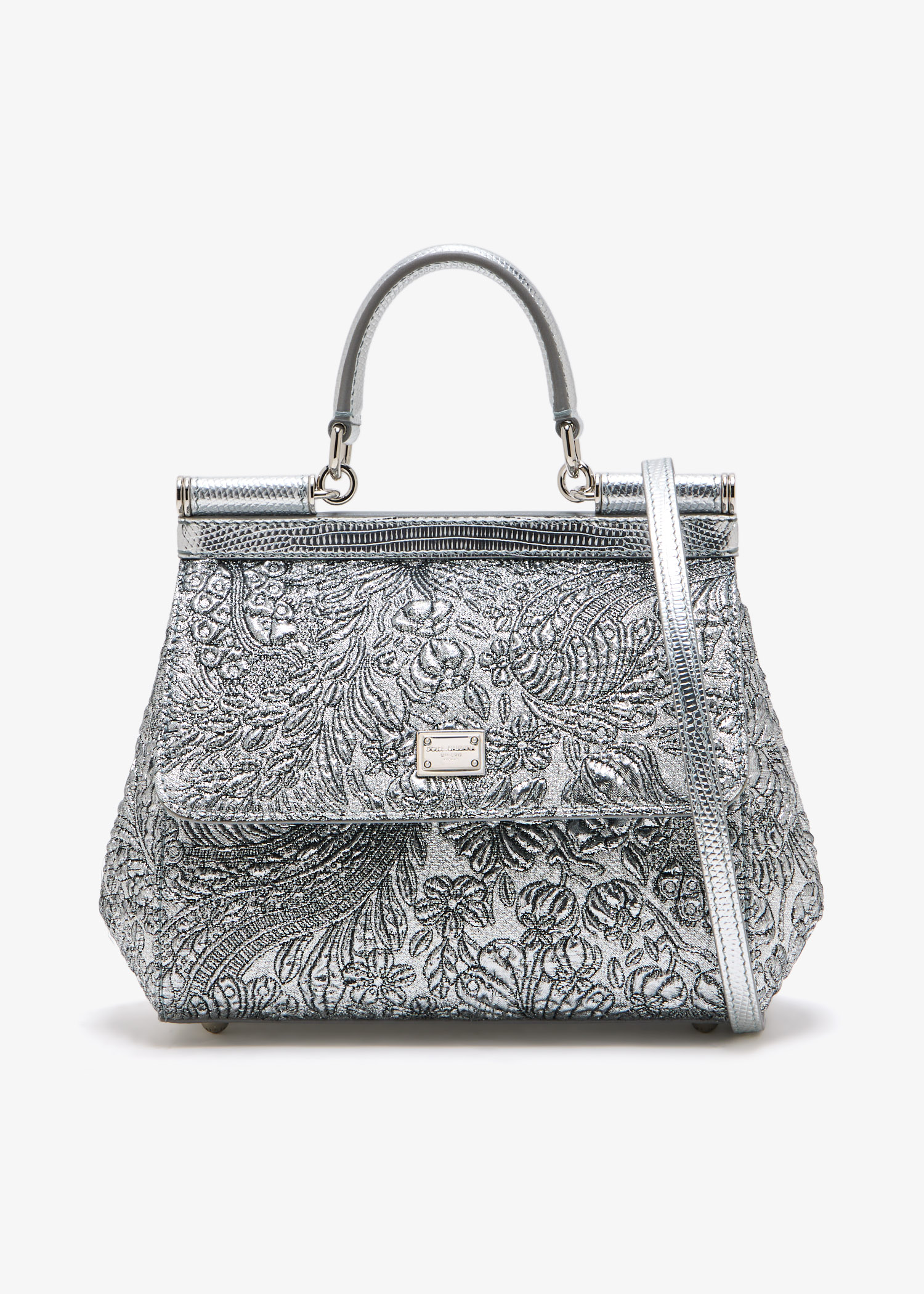 

Medium Sicily handbag, Silver