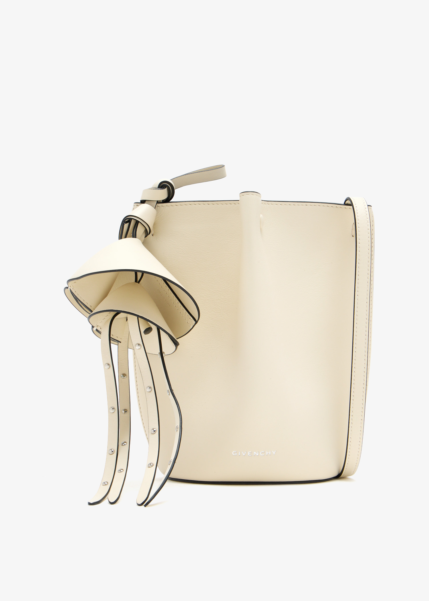 

Snap Nano bucket bag, Cream