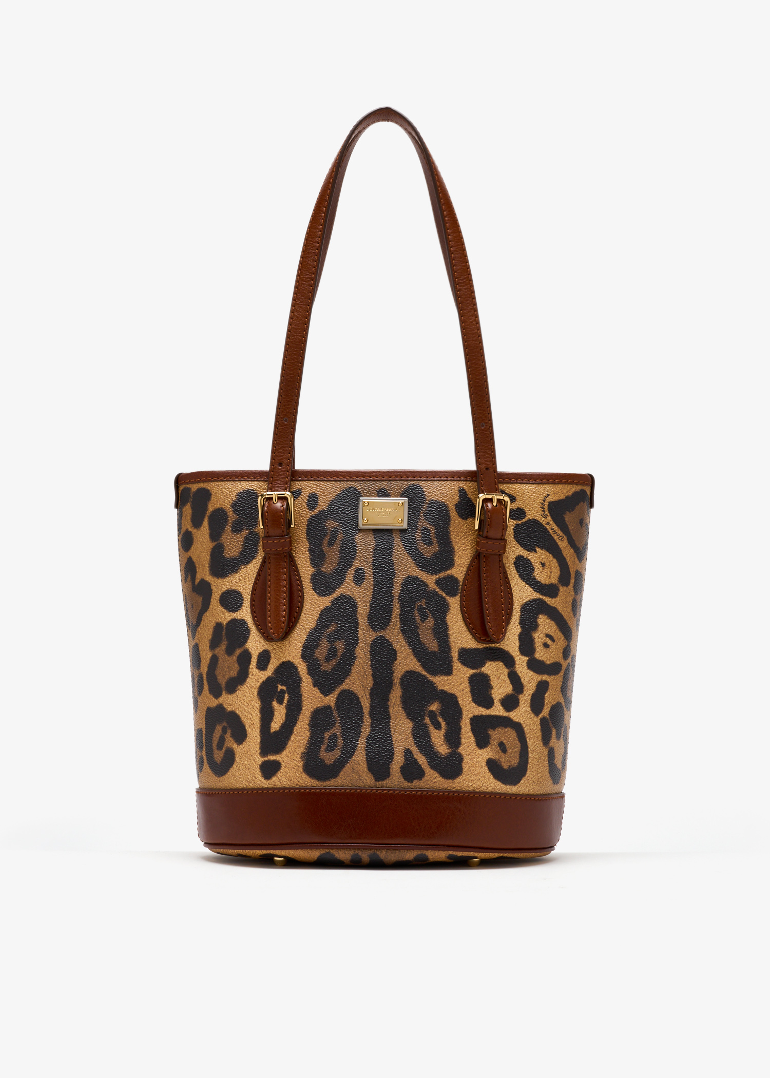 

Leopard-print bucket bag, Animal printed