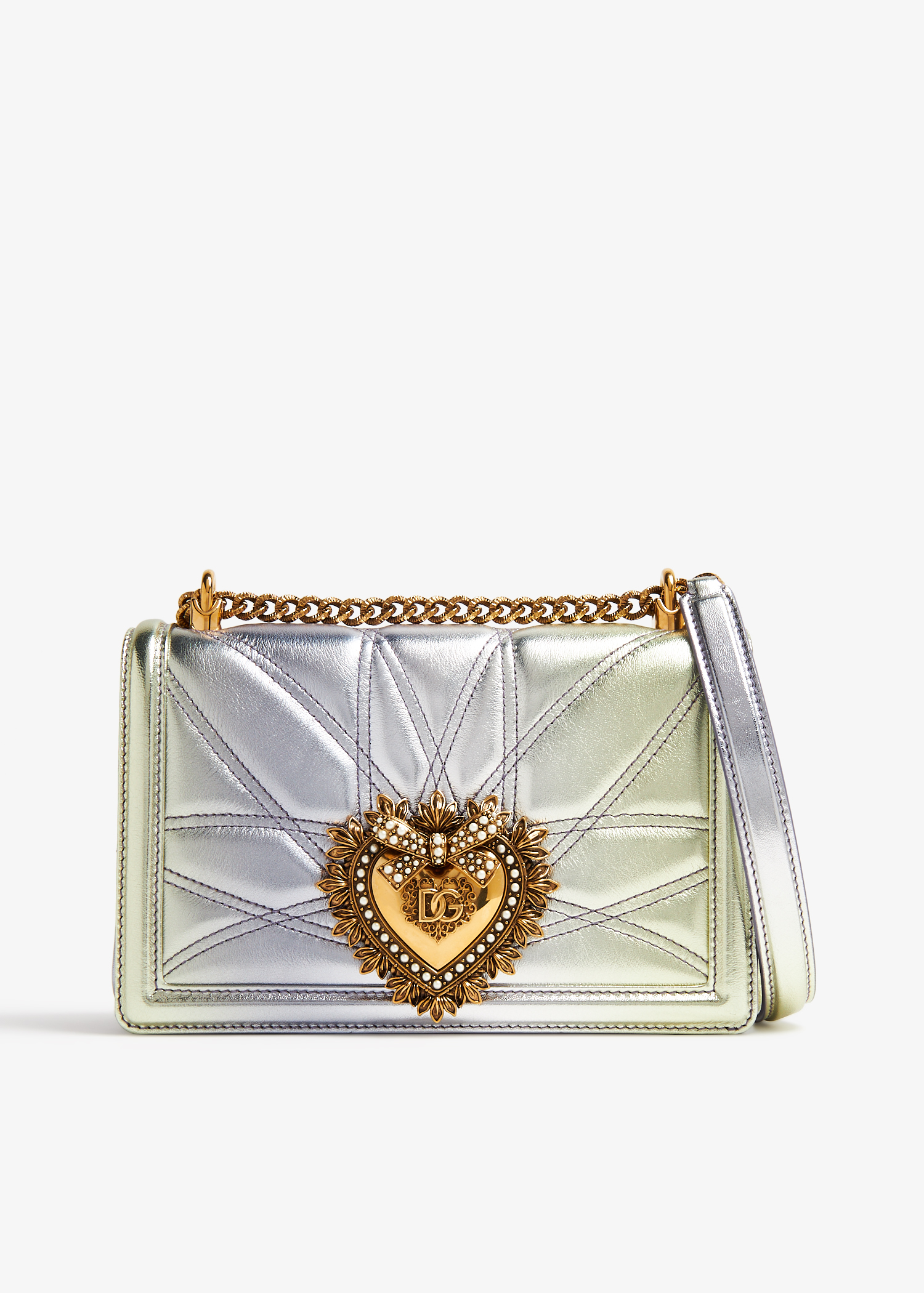 Medium Devotion bag, Metallic