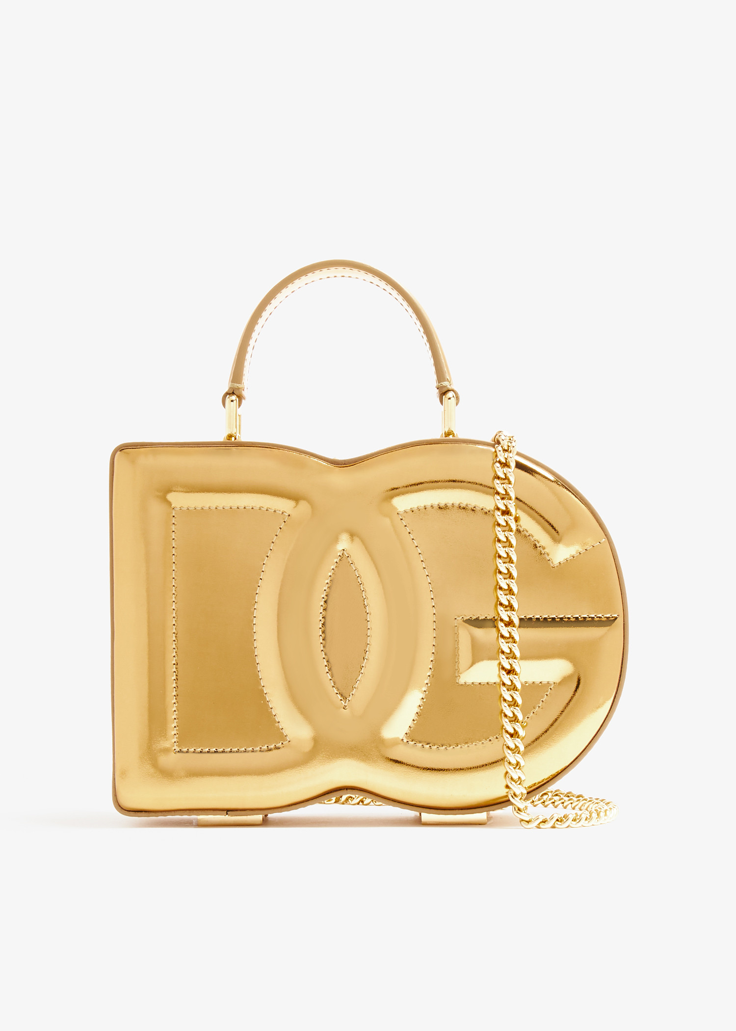 

DG logo box handbag, Gold