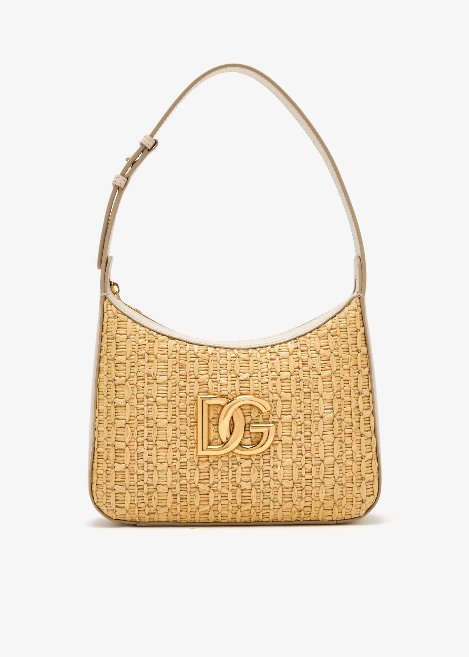 

3.5 raffia shoulder bag, Beige