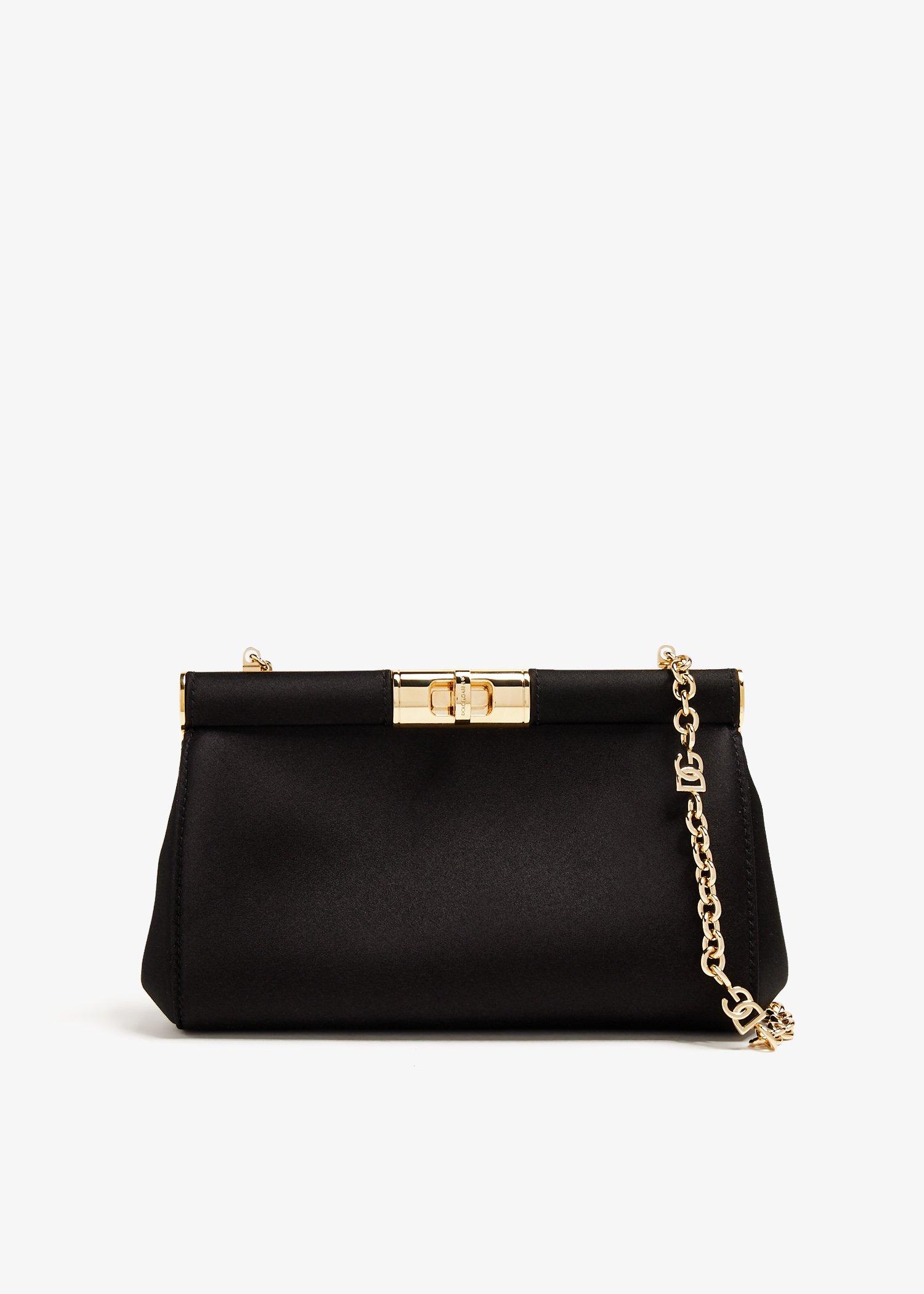 

Satin shoulder bag, Black
