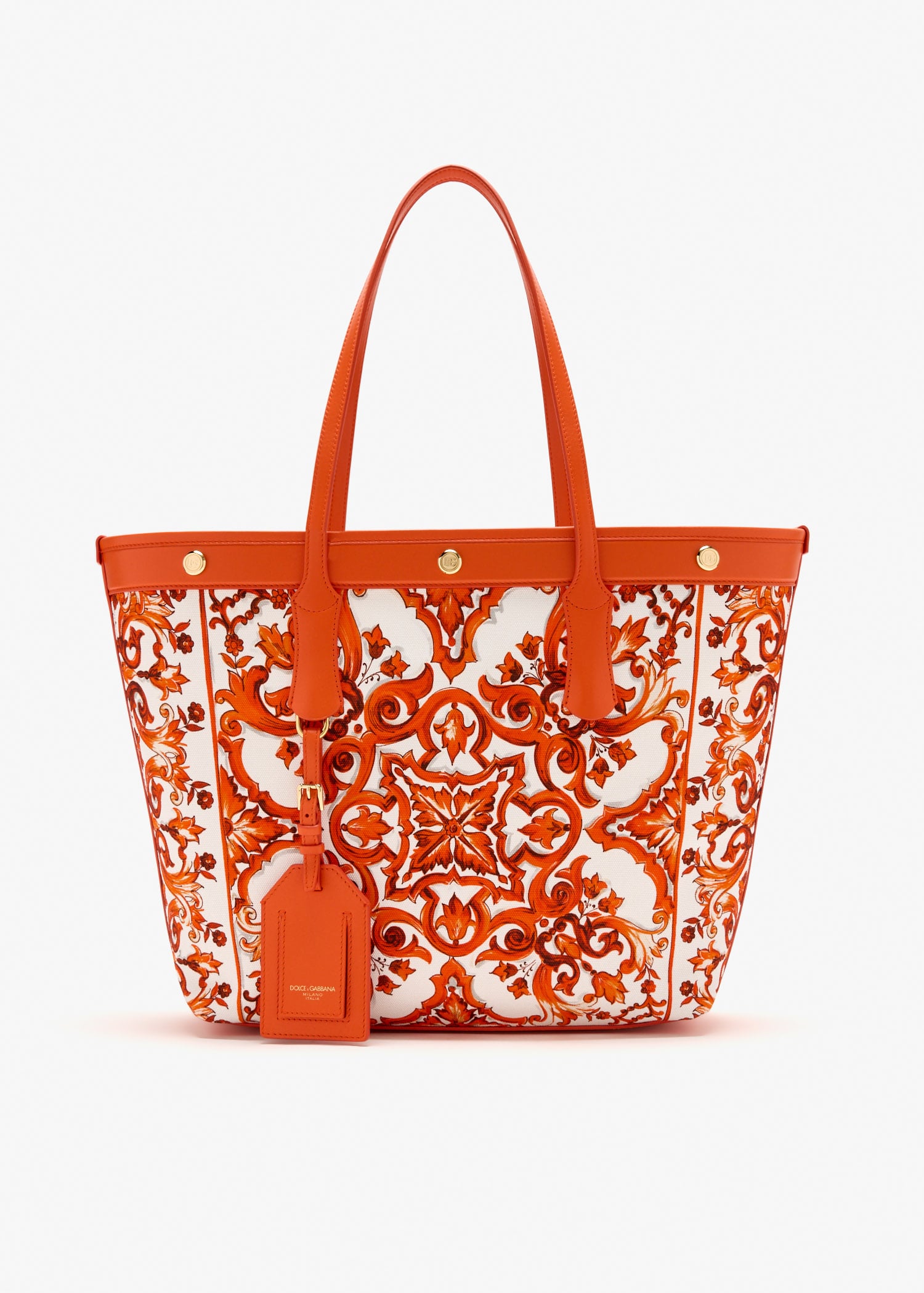 

Majolica-print Atene shopping bag, Printed