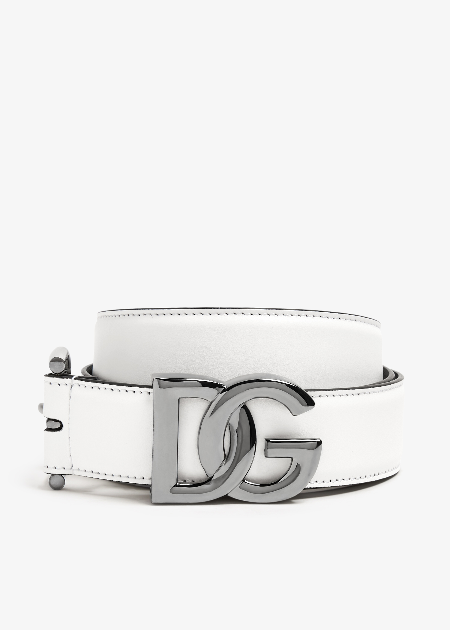 

DG logo belt, White