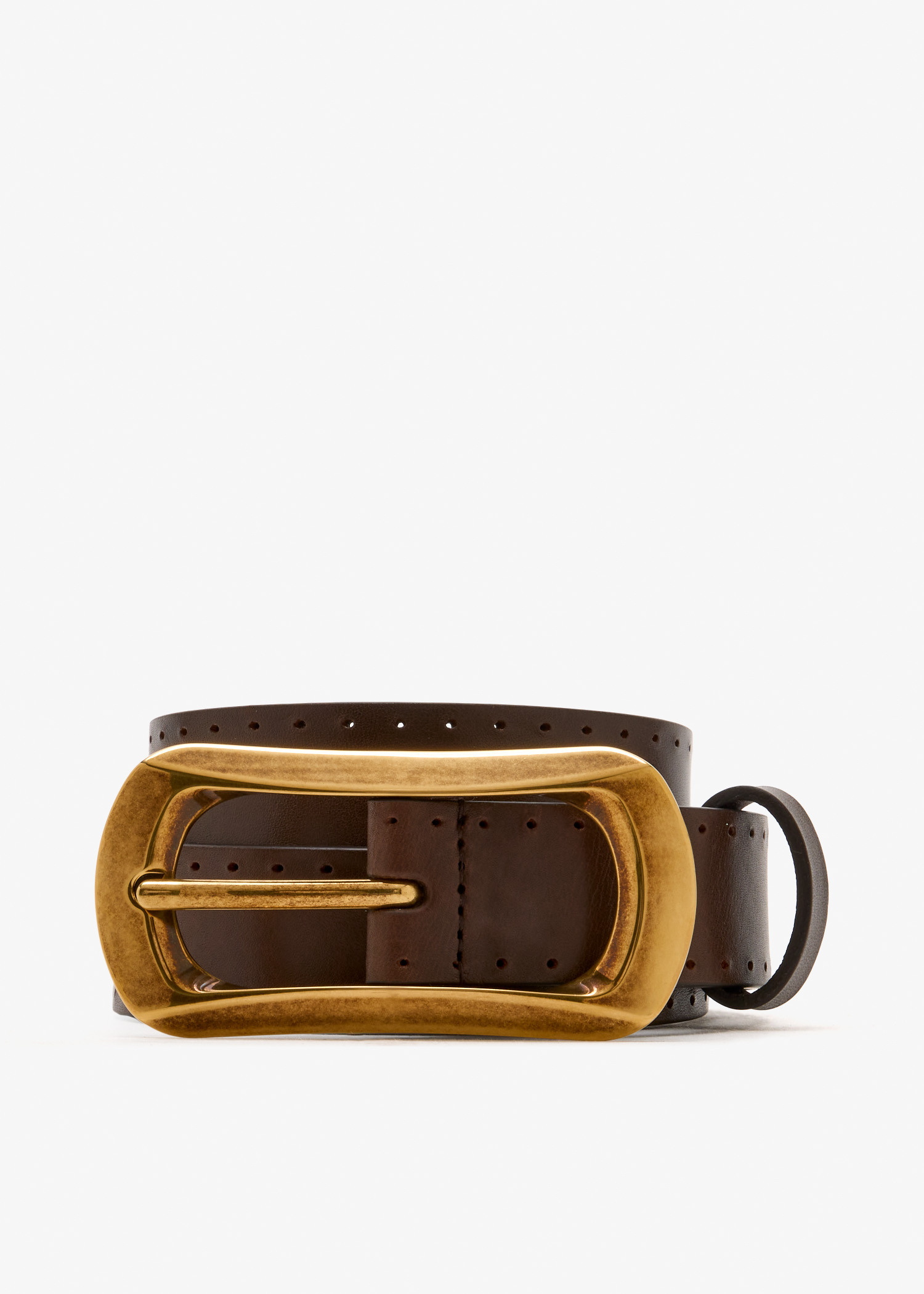 

Tempesta calfskin belt, Brown