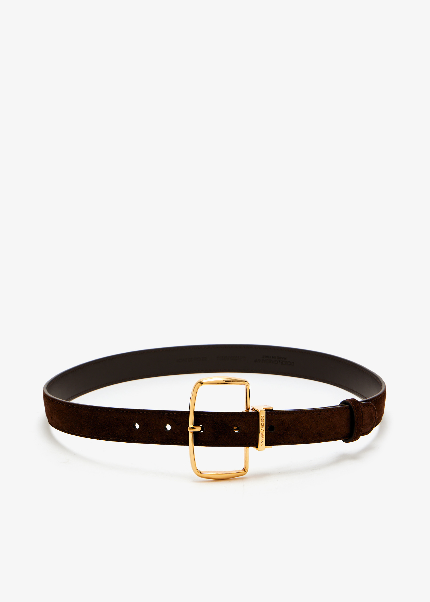 

Split calfskin belt, Brown