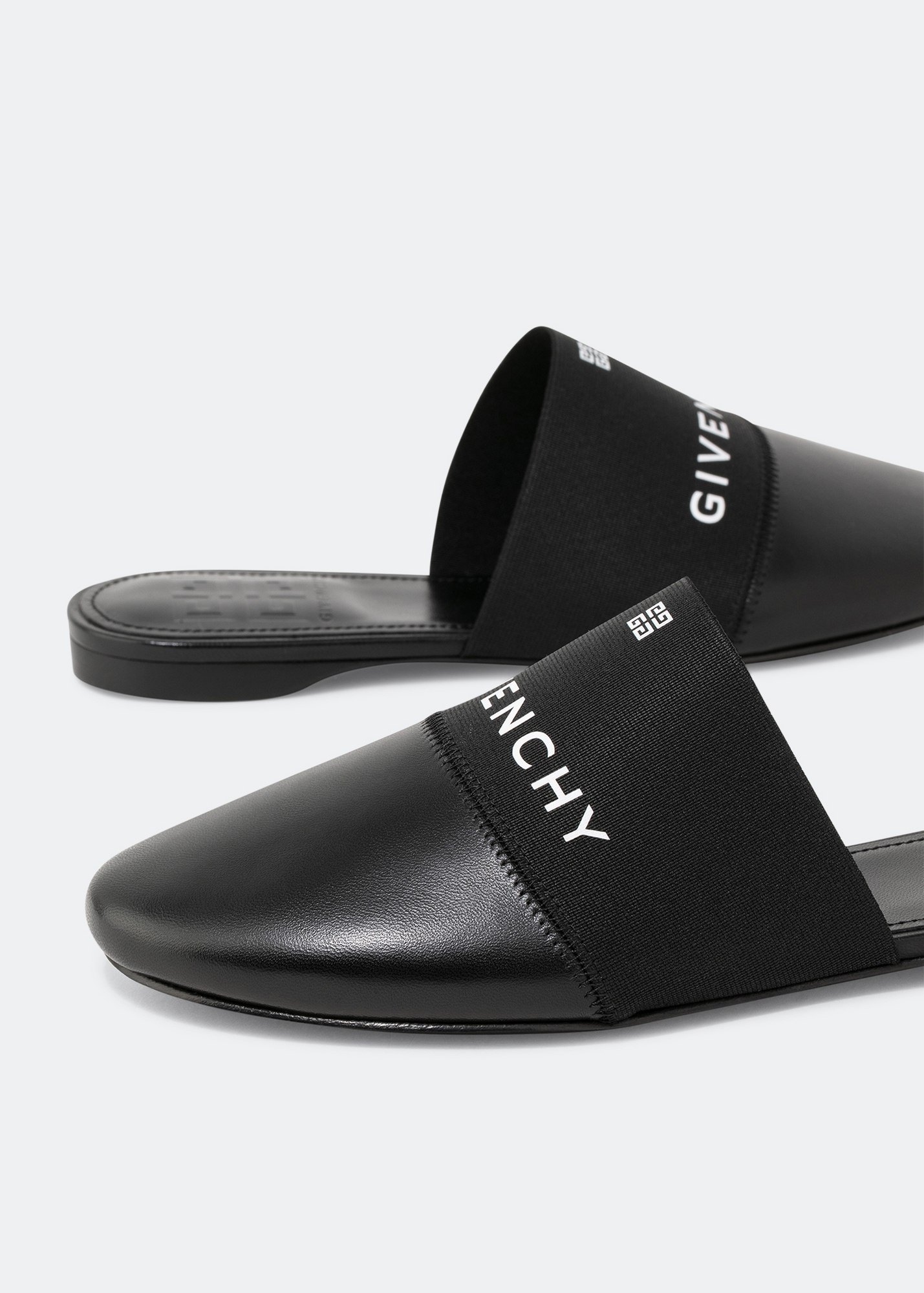 

4G flat mules, Black