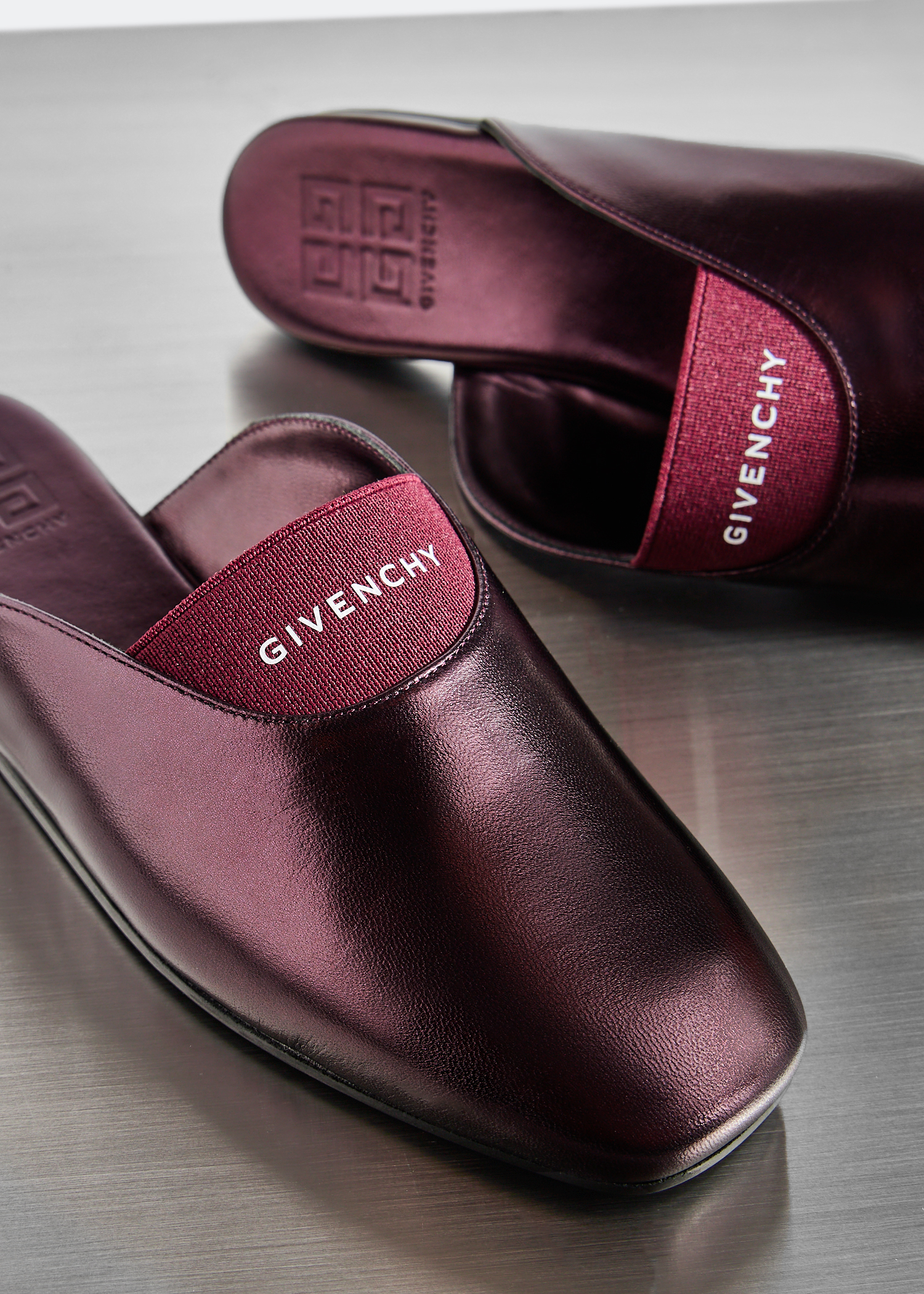 

Bedford mules, Burgundy