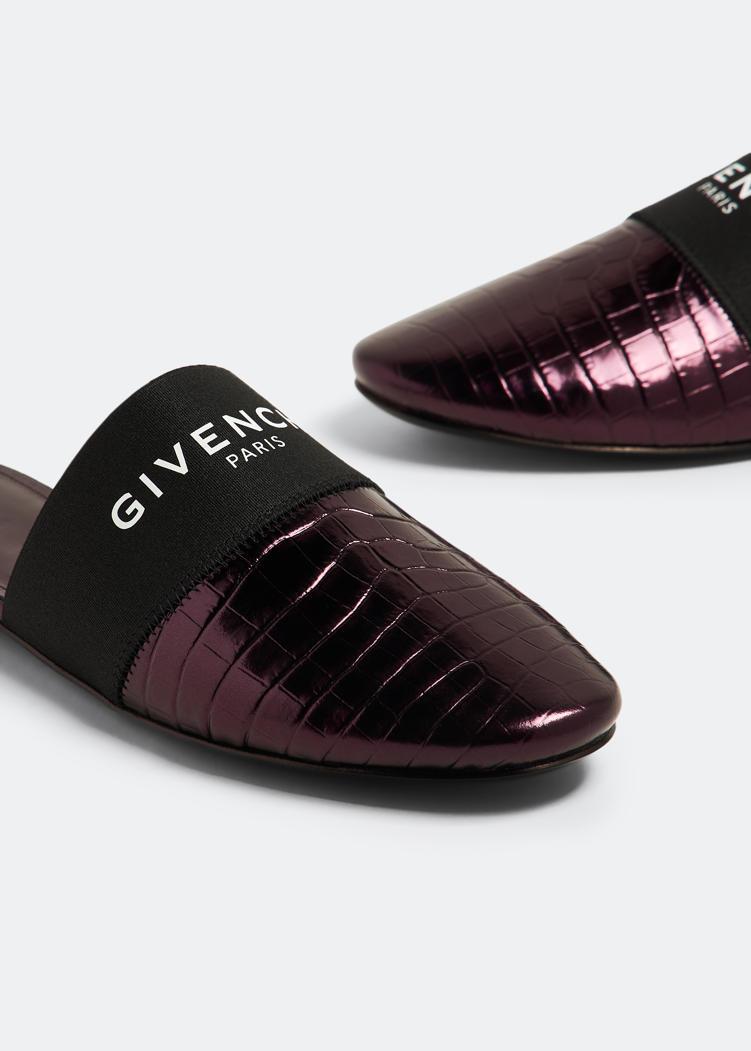 

Bedford flat mules, Purple