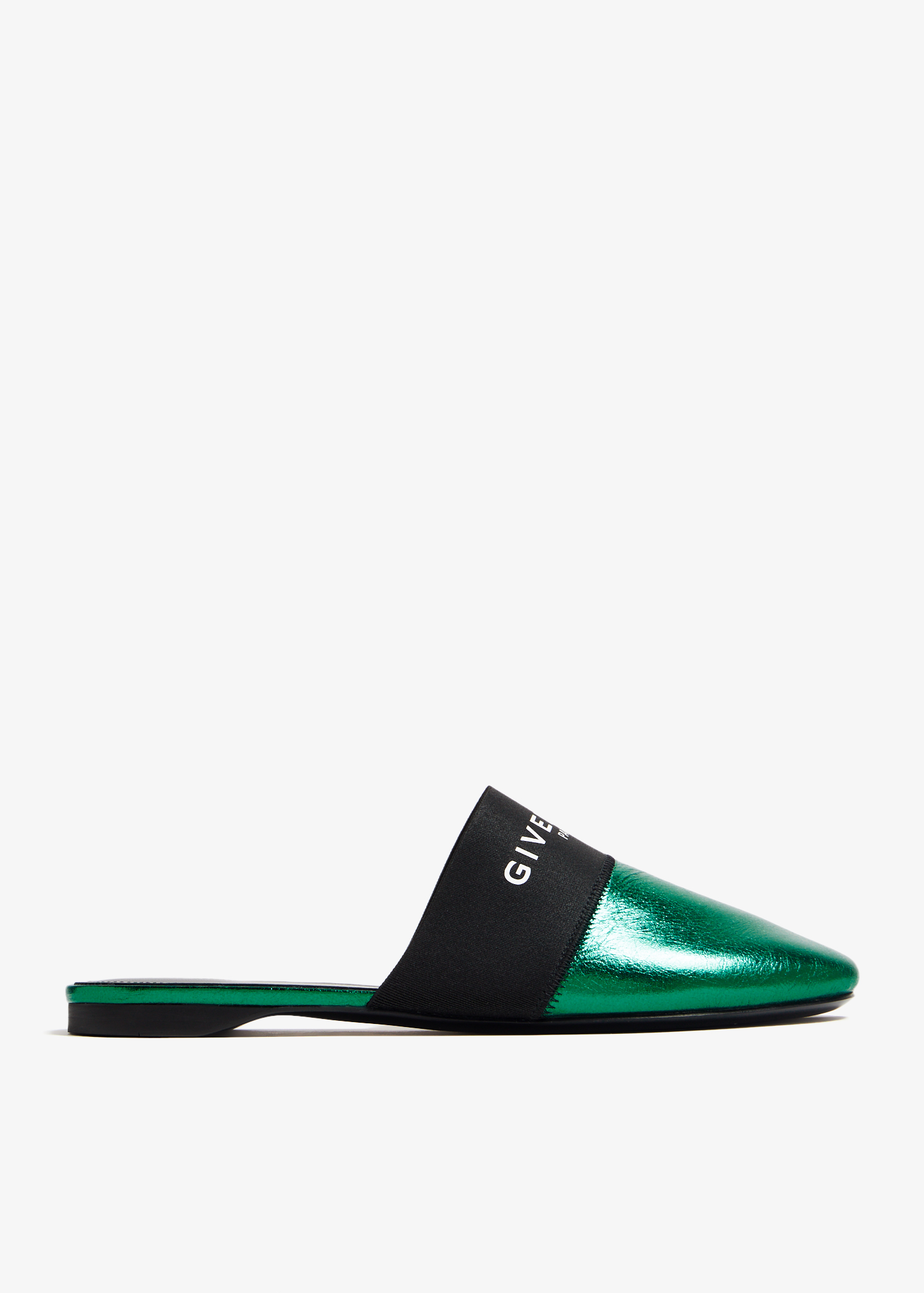 

Bedford flat mules, Green