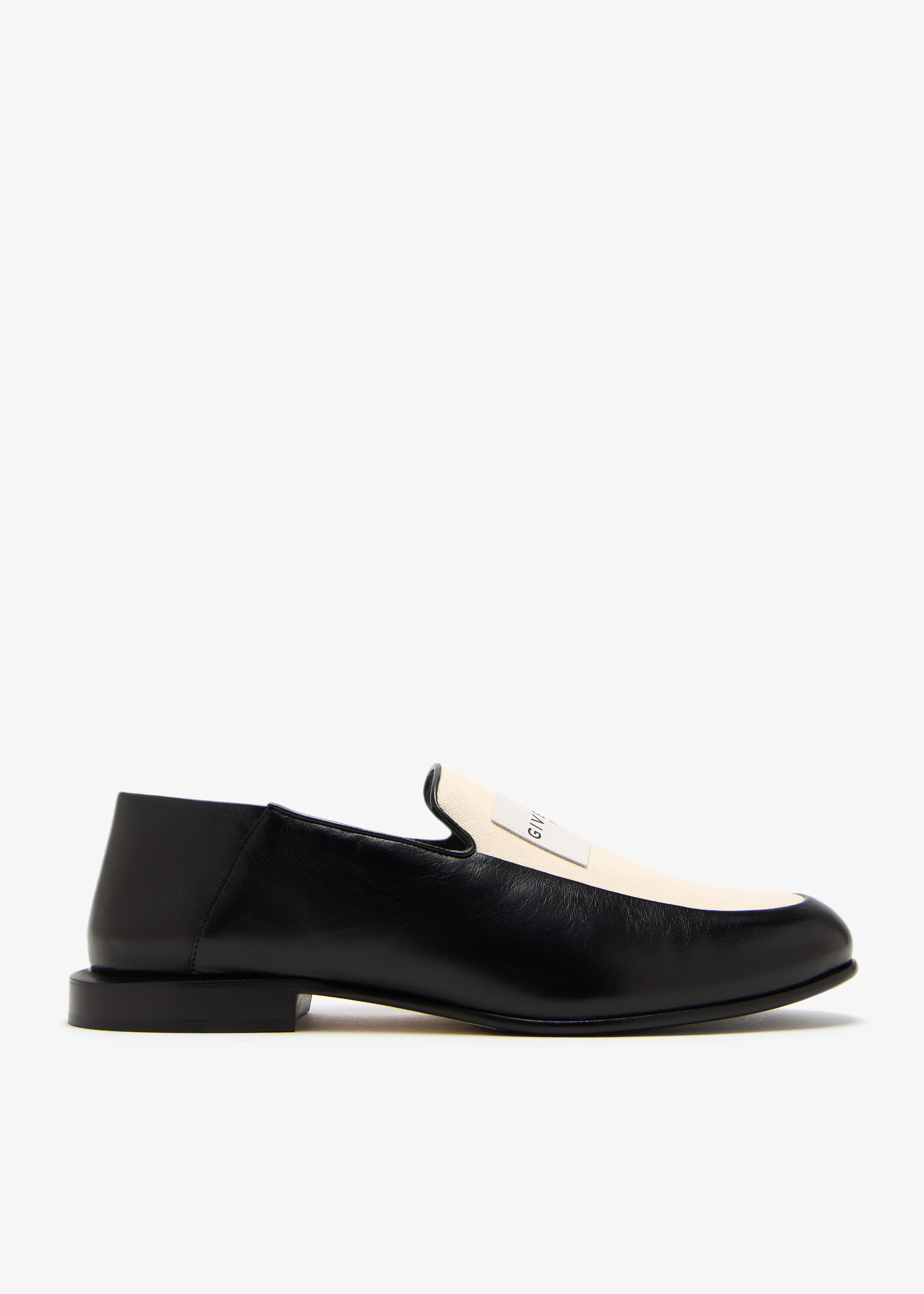 

Label loafers, Black