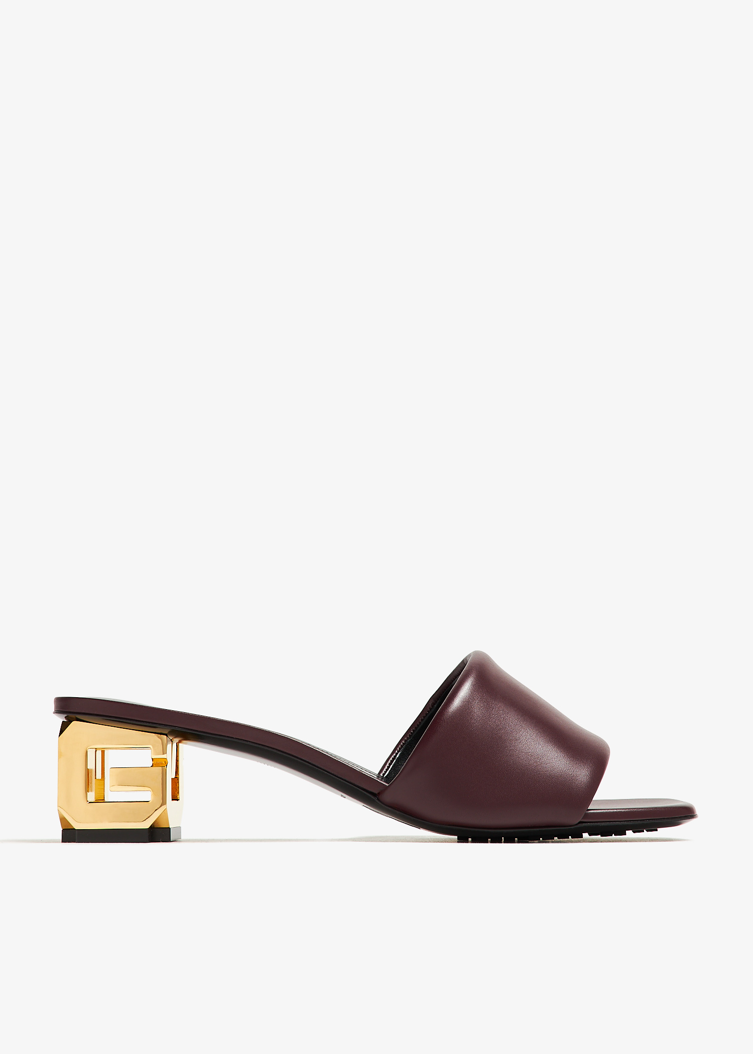 

G Cube mules, Burgundy