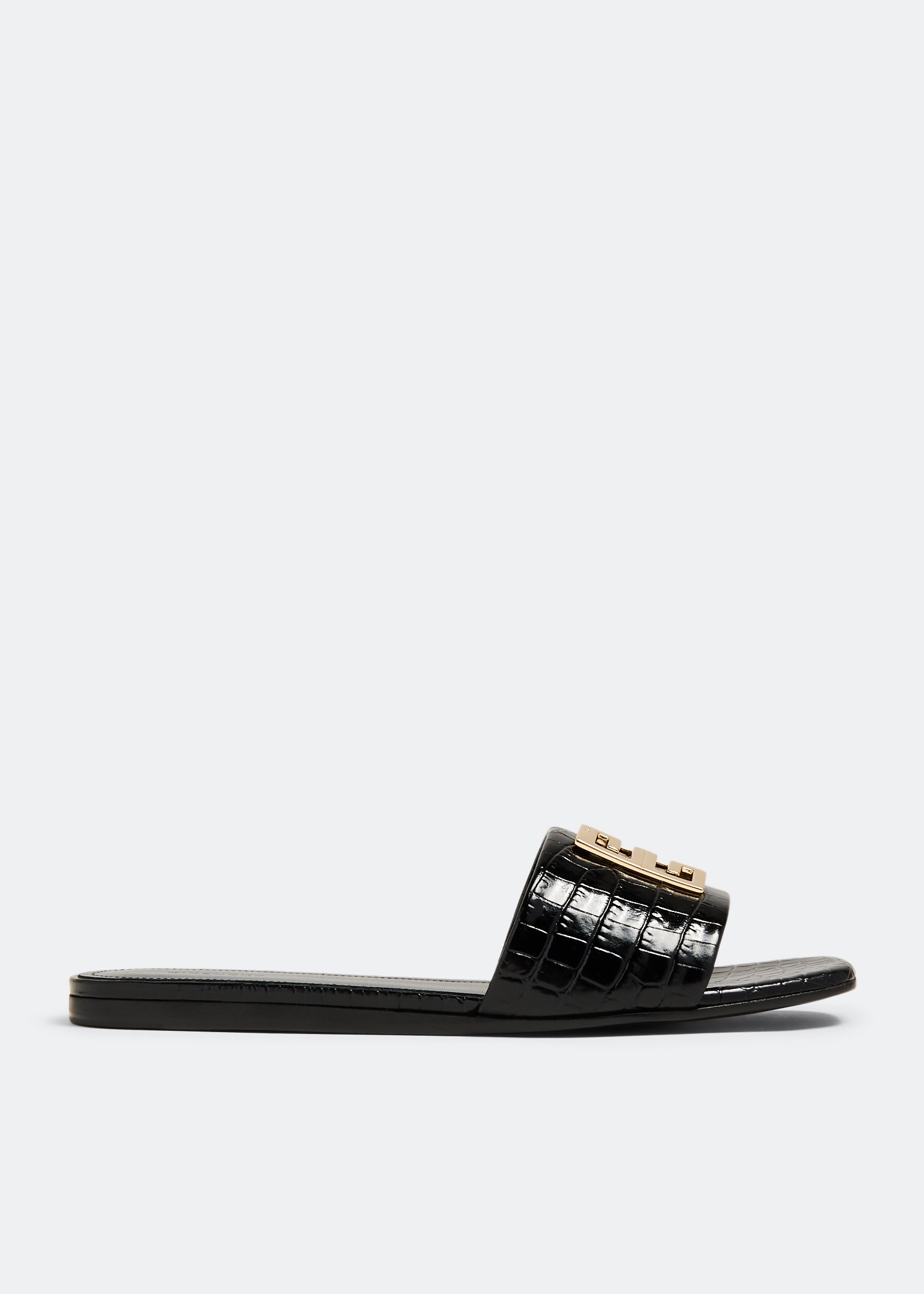 

4G flat sandals, Black