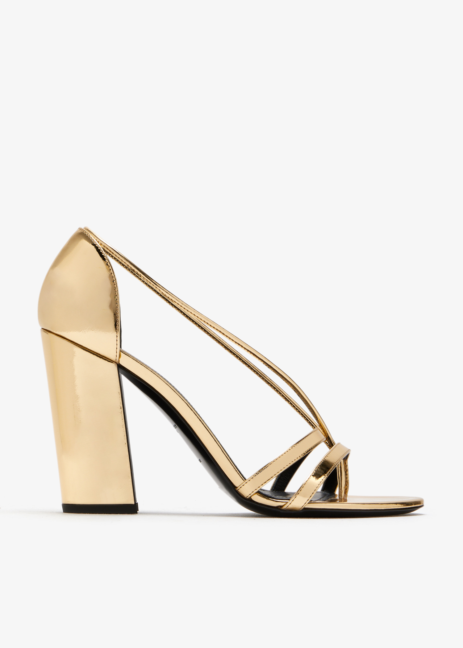 

Metallic leather sandals, Gold