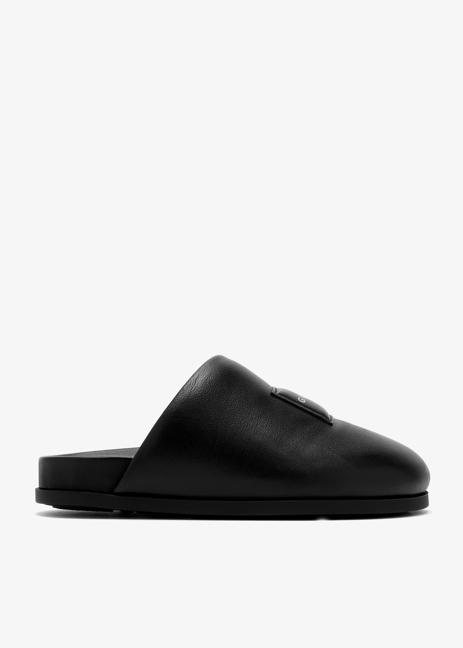 

Logo label slippers, Black