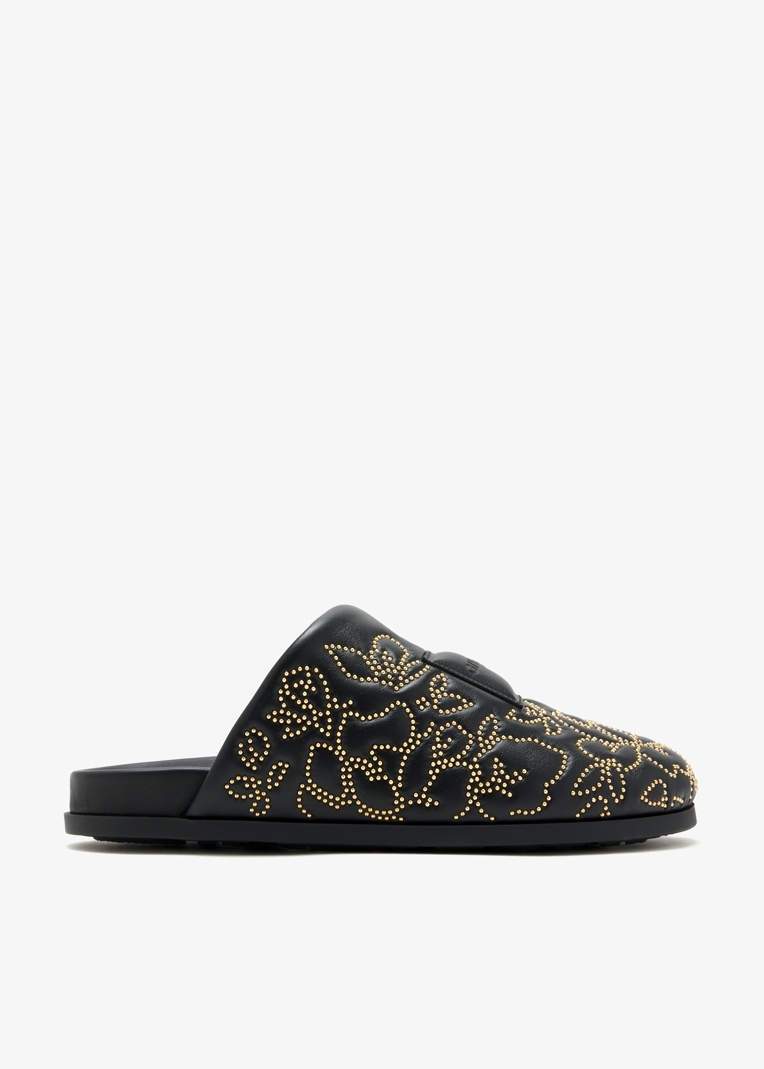 

Label slippers, Black