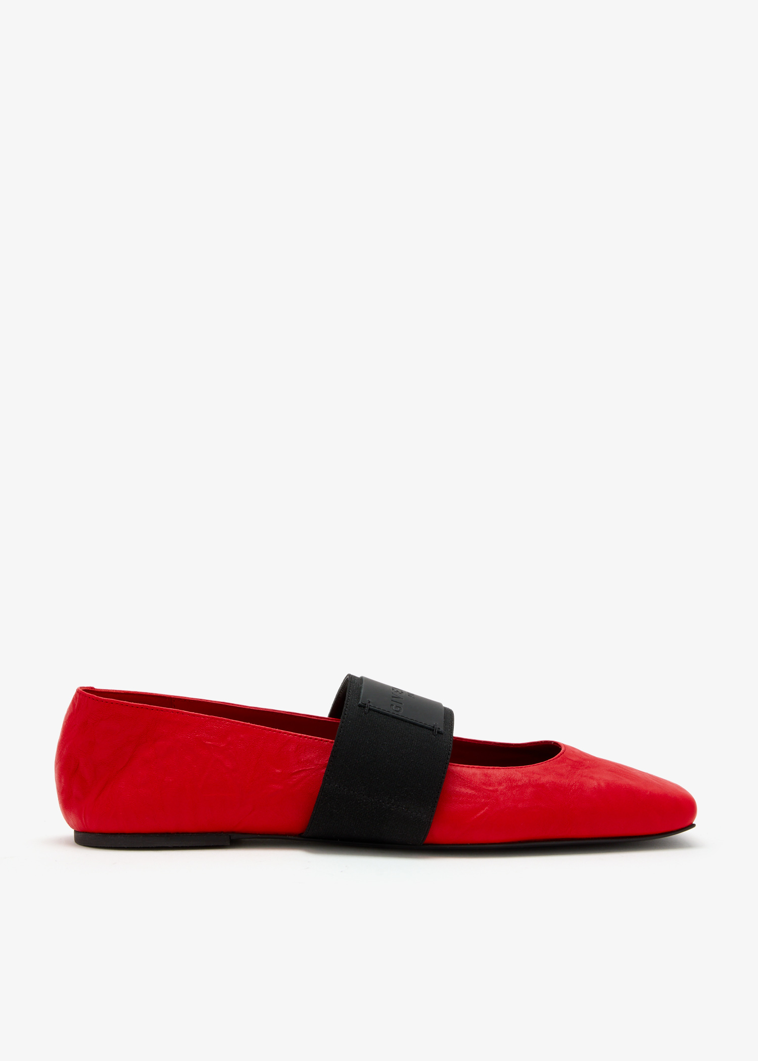 

Sliced Square ballerinas, Red
