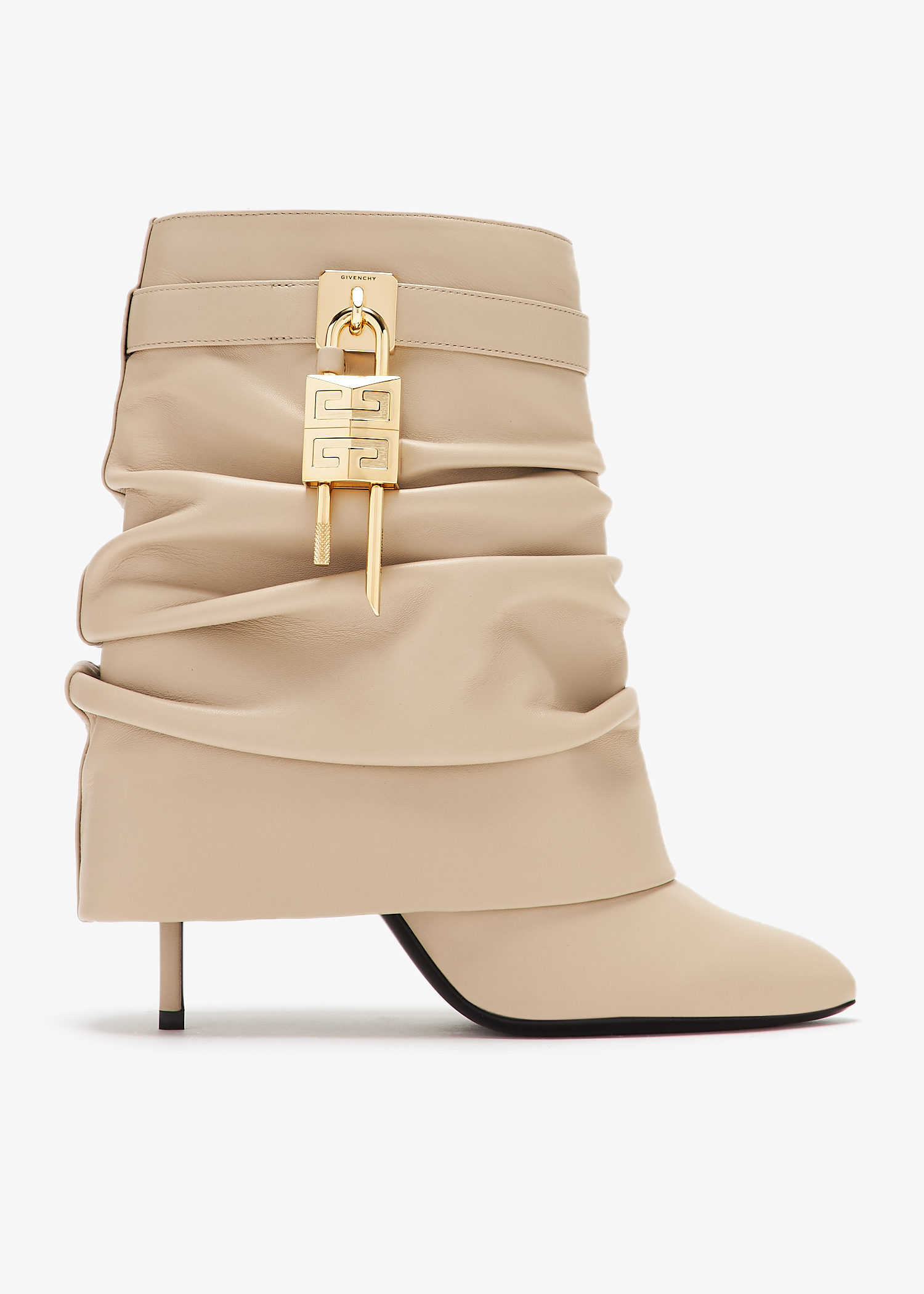 

Shark Lock ankle boots, Beige