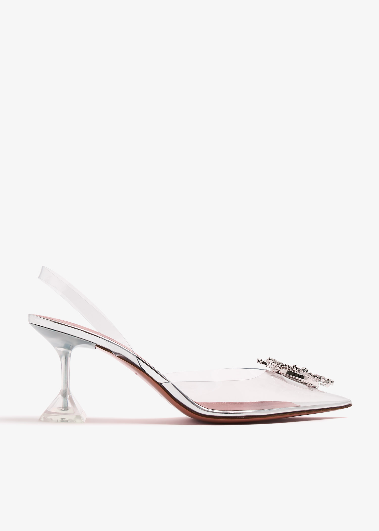 

Begum glass sling pumps, Neutral