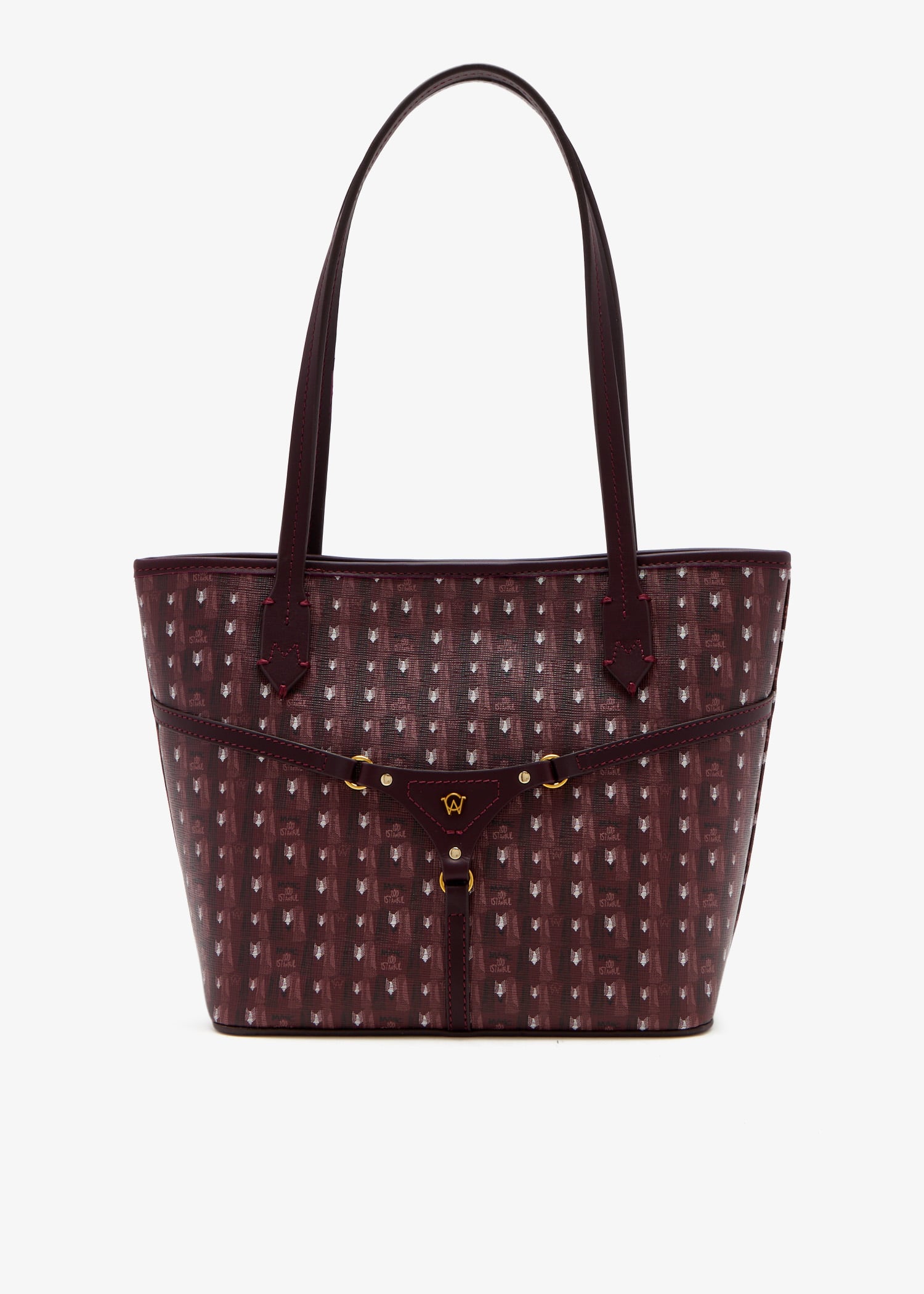 

Bella mini tote bag, Burgundy