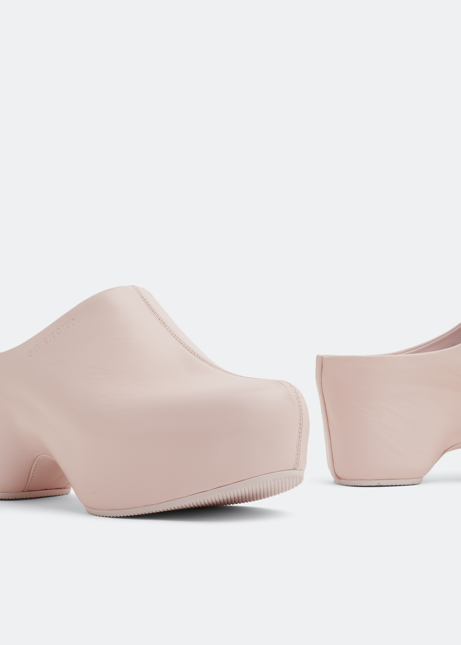 

G leather clogs, Pink