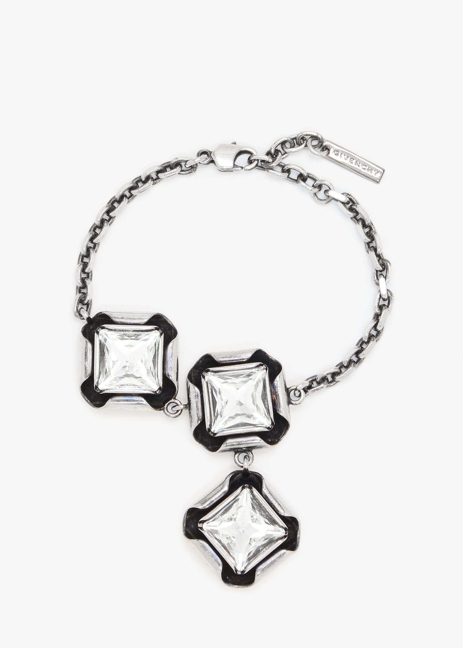 

Deconstructed crystals bracelet, Silver