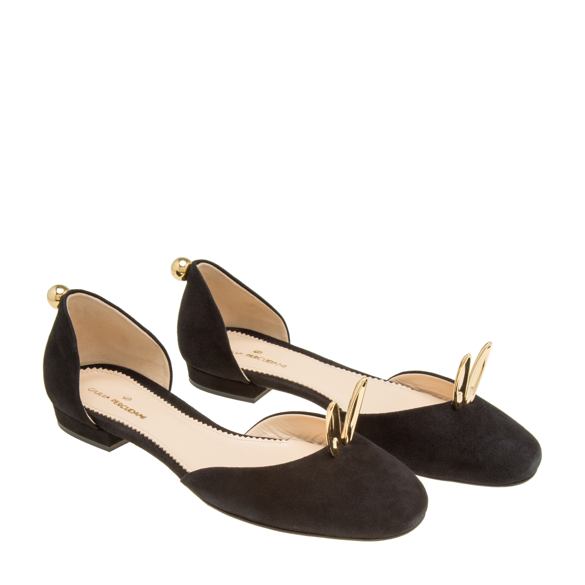 

Bunny ballet flats, Black