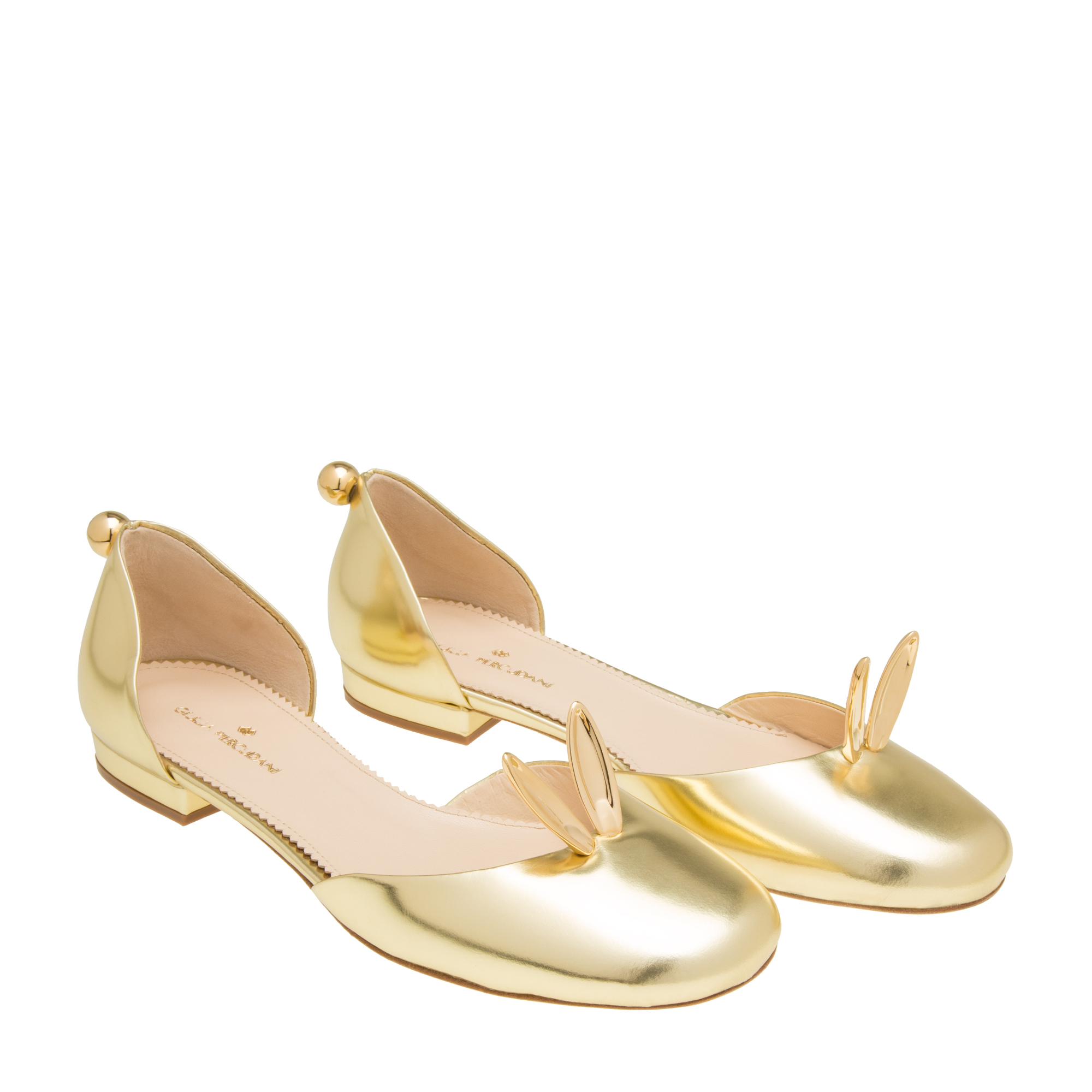 

Bunny ballet flats, Gold