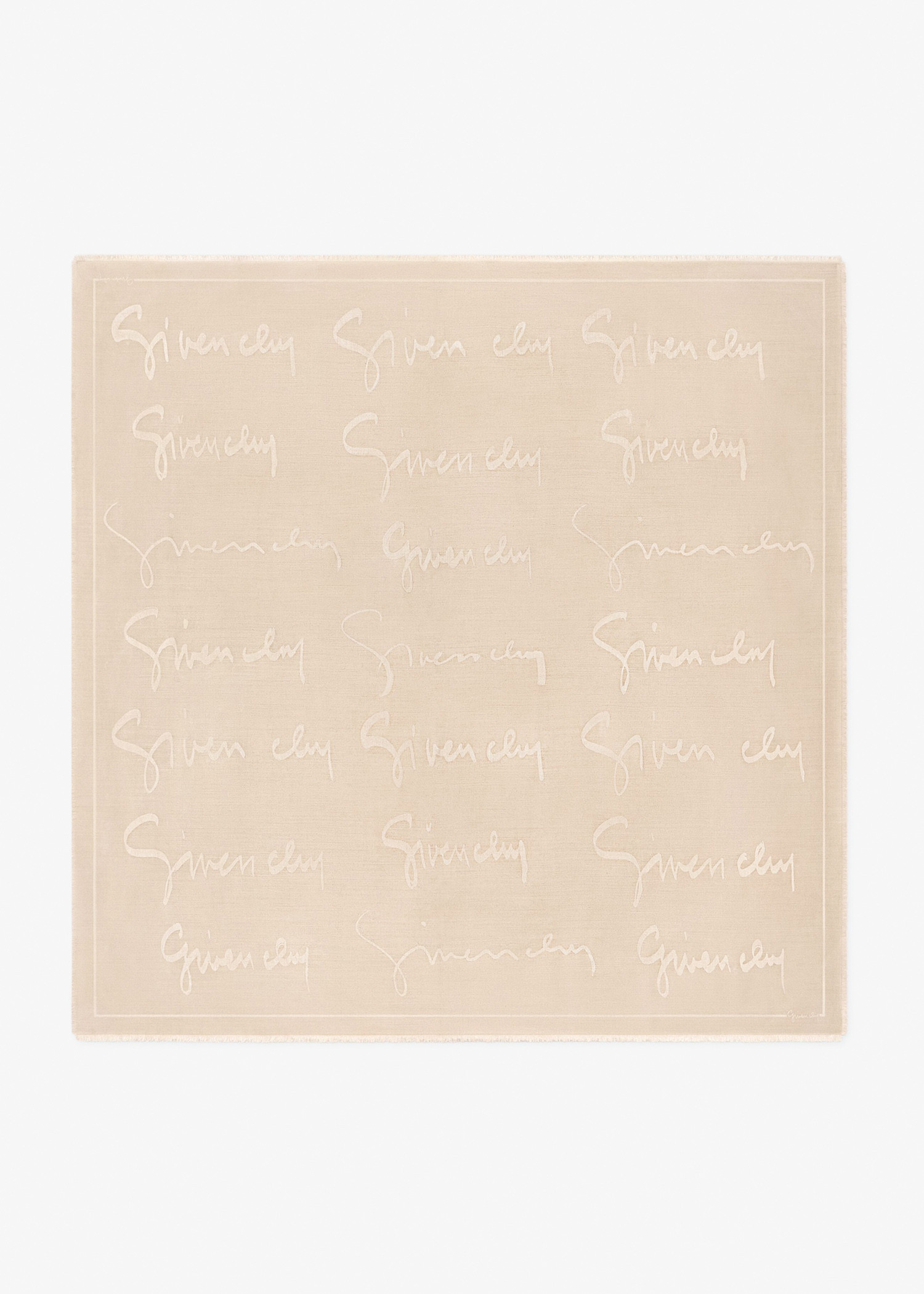 

Logo signature shawl, Beige