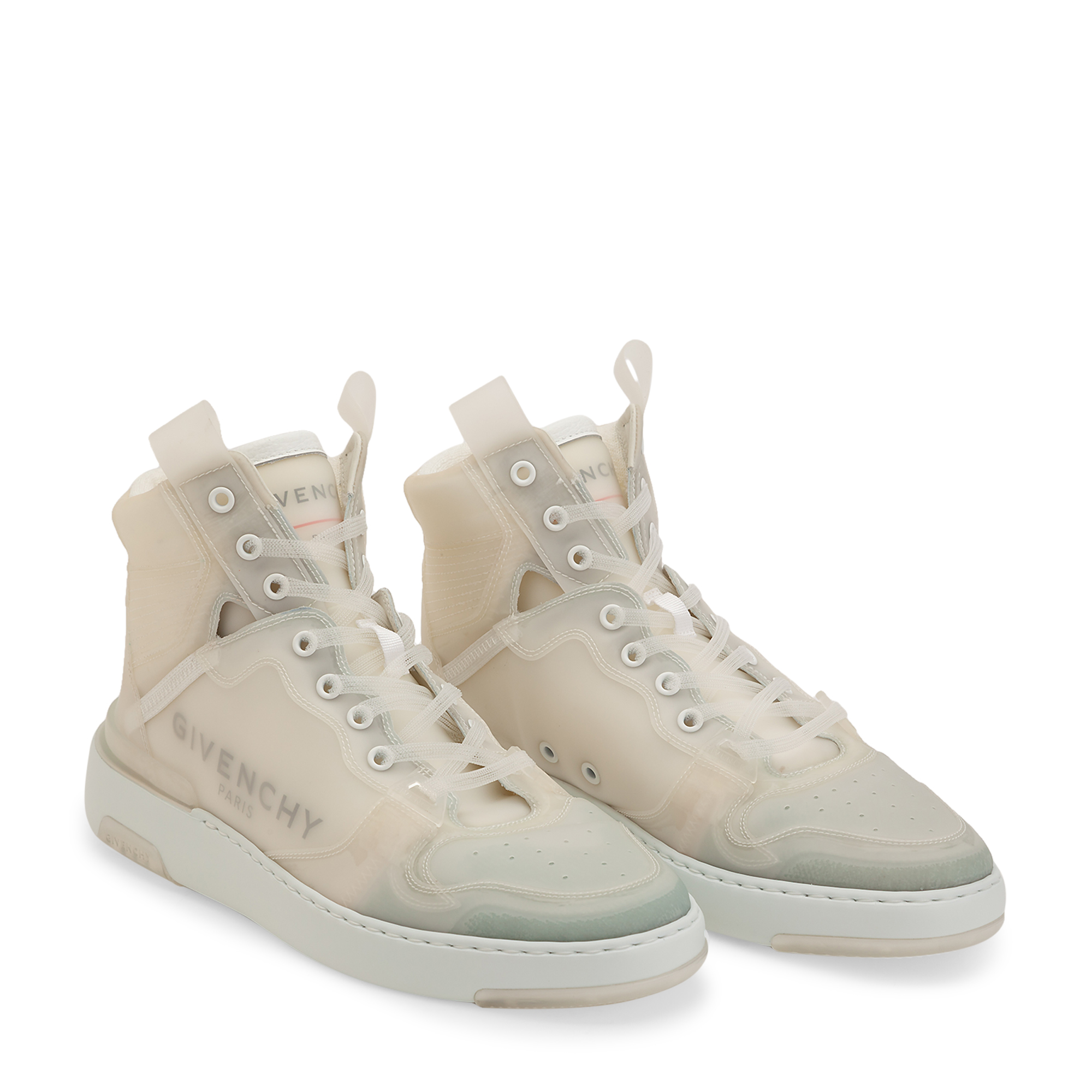 

Wing high top sneakers, White