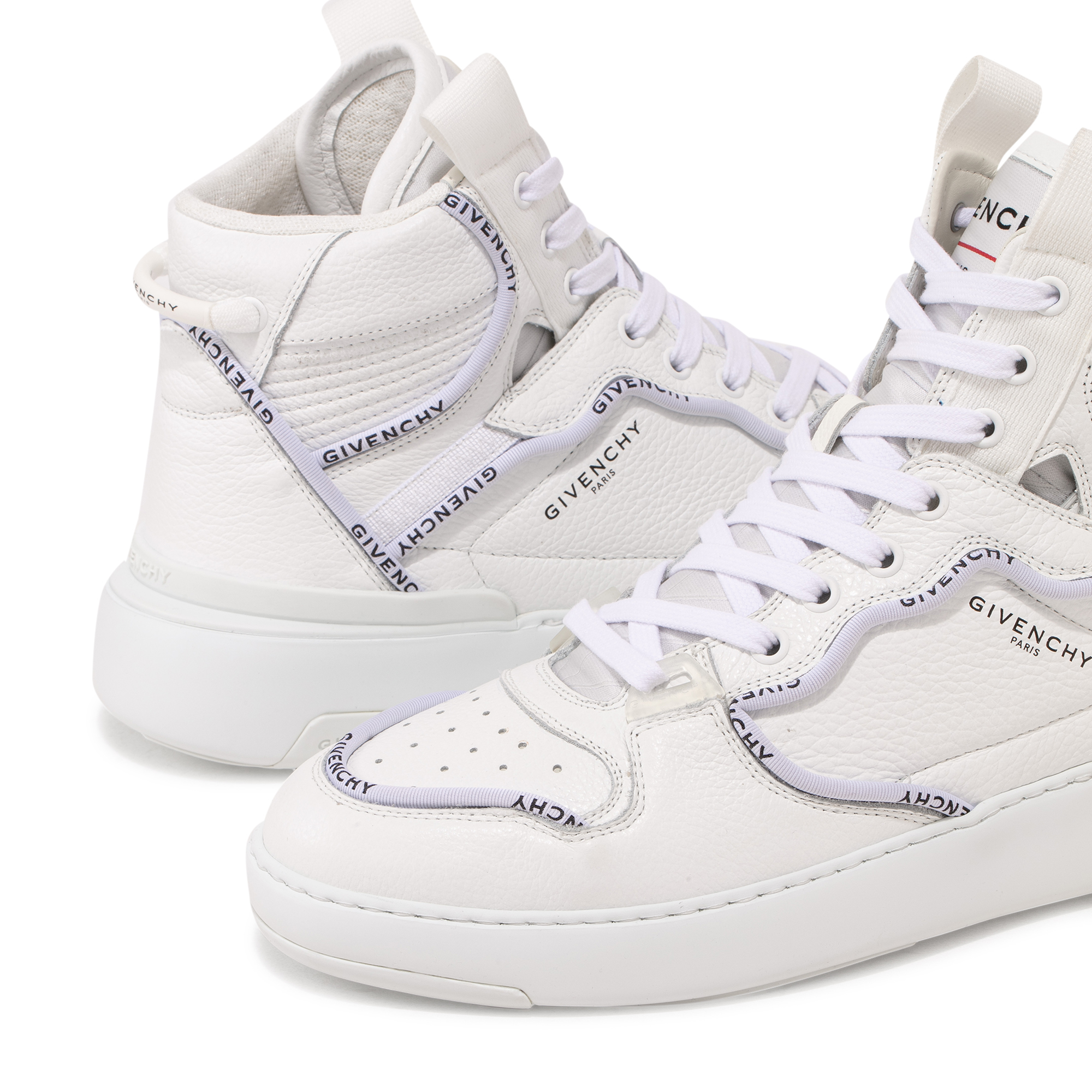 

Wing high top sneakers, White