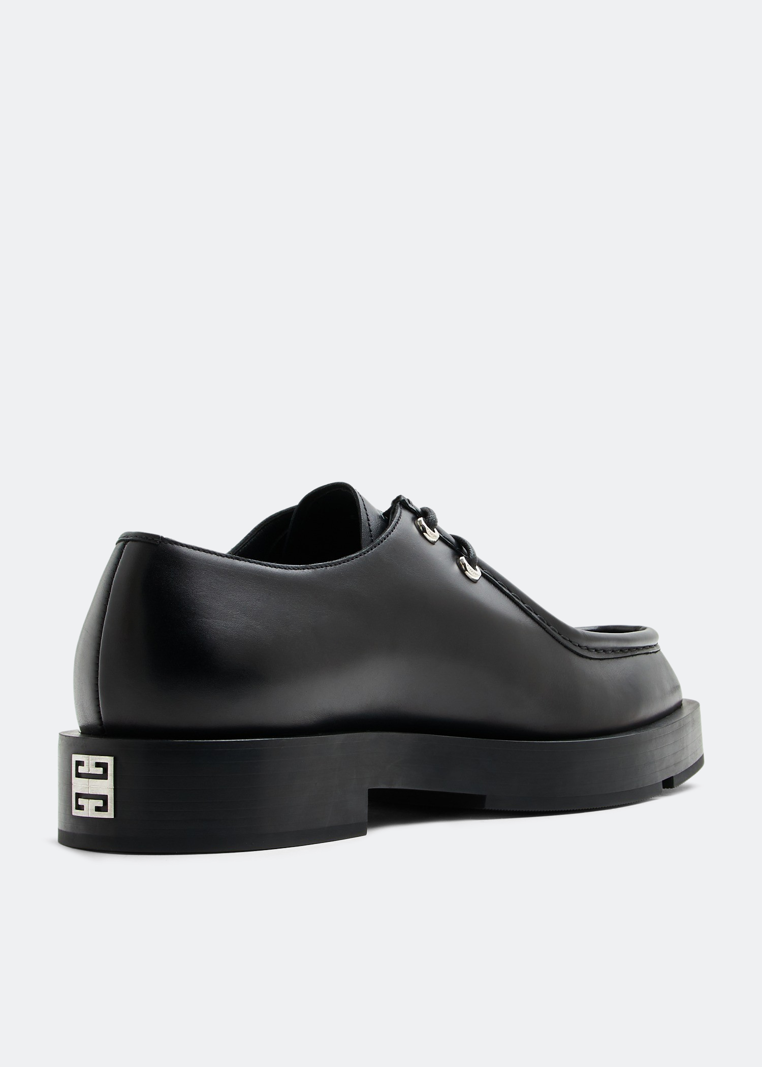 

Squared Derby shoes, Black