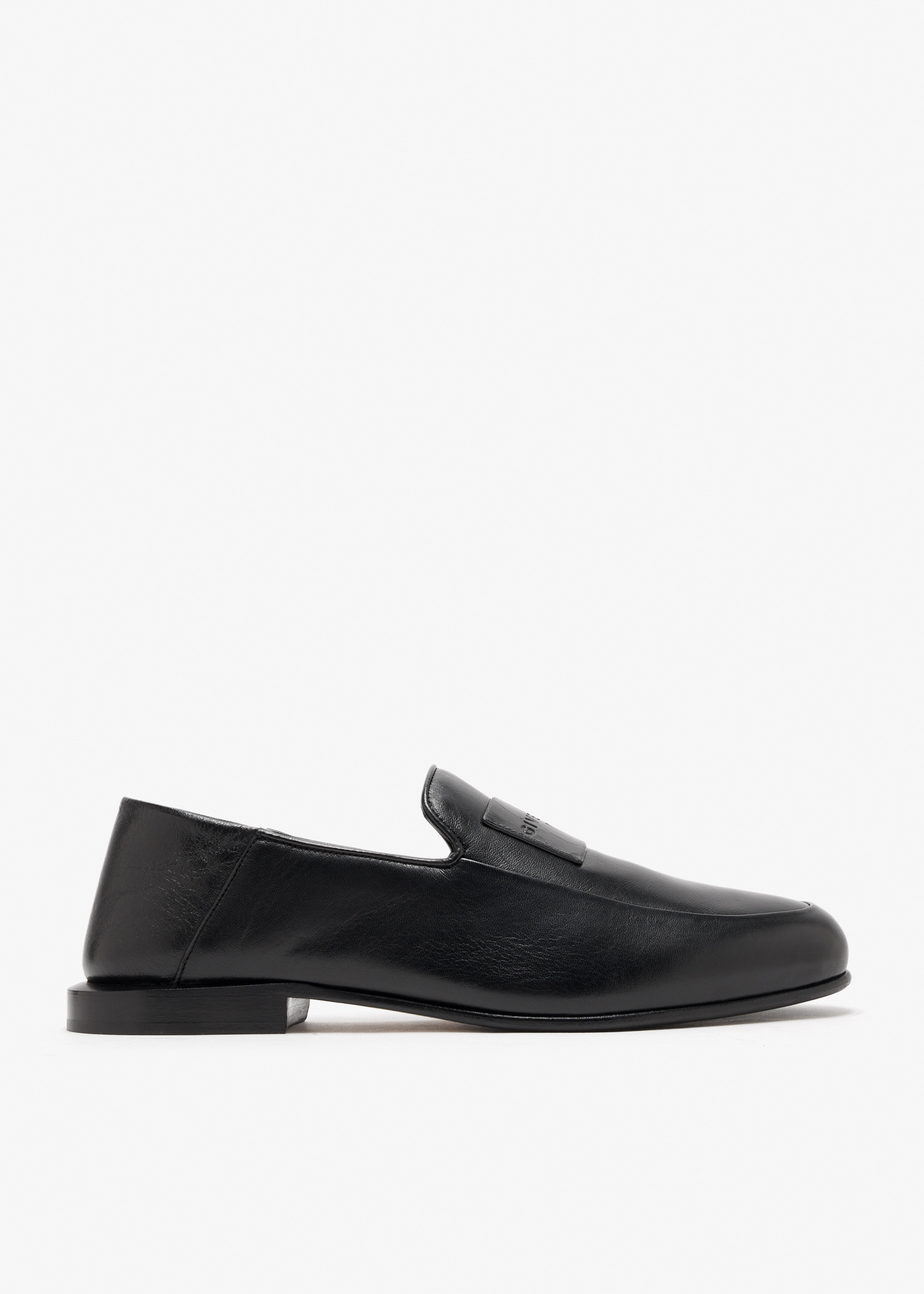 

Label loafers, Black