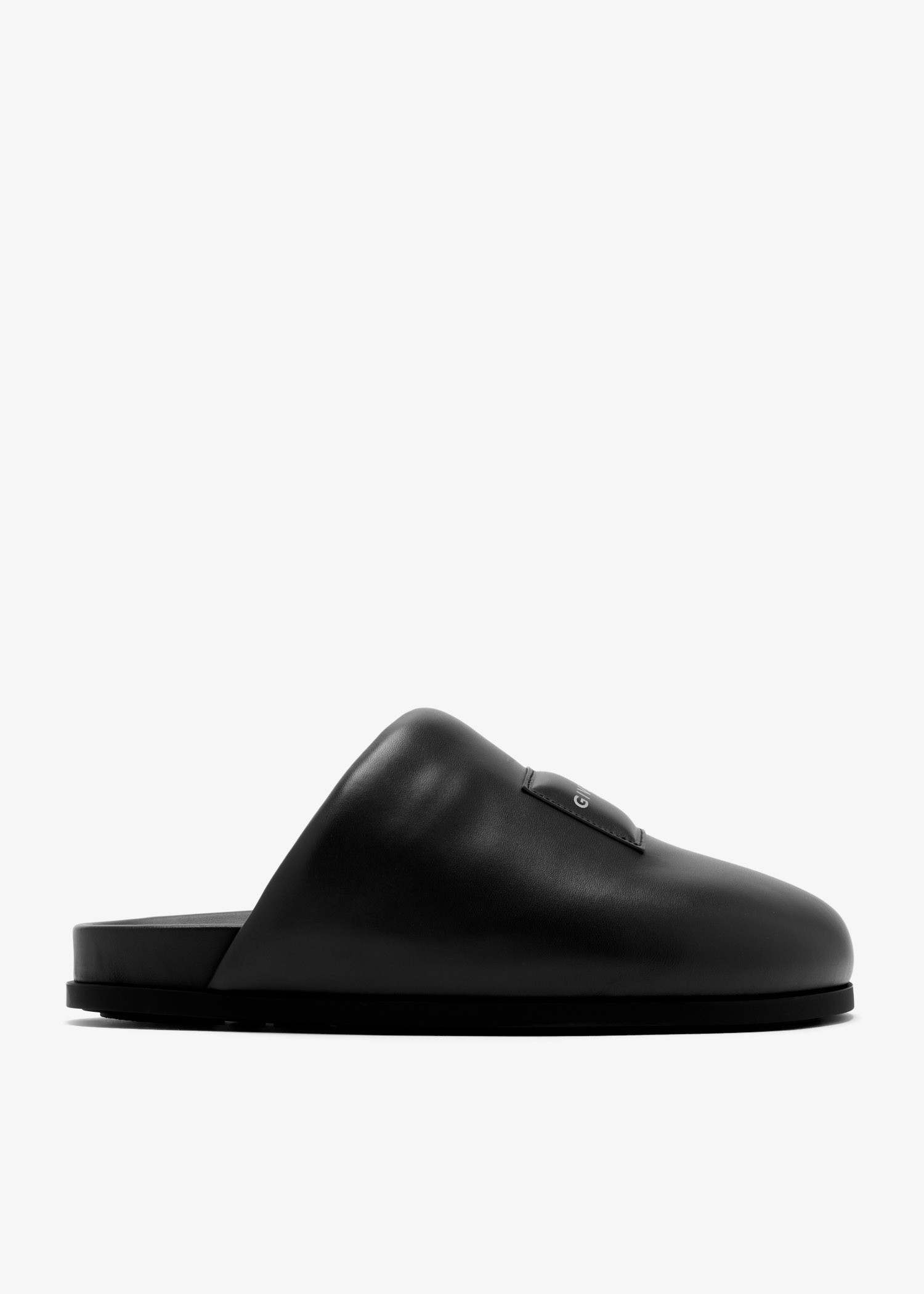 

Label slippers, Black