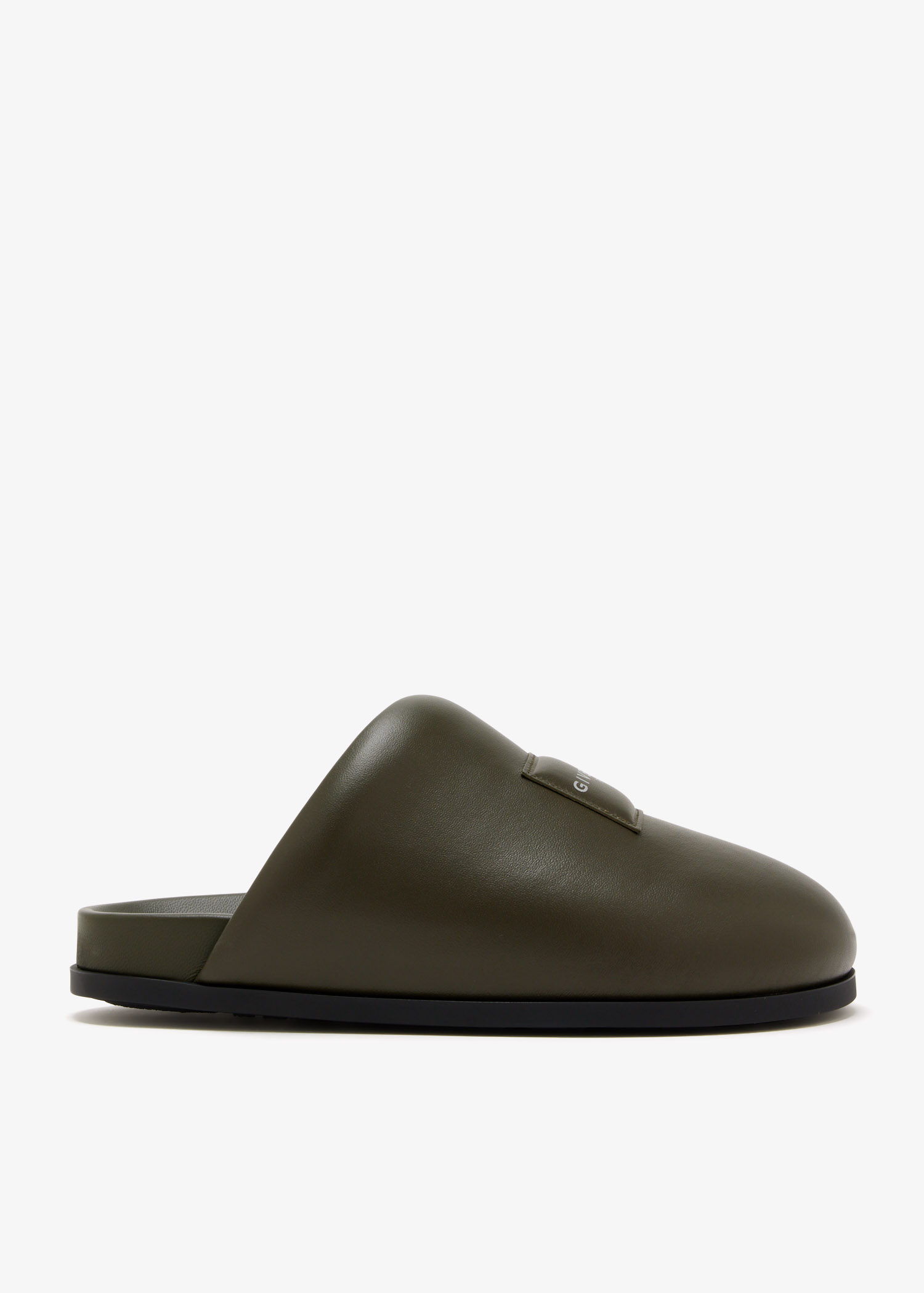 

Label slippers, Khaki