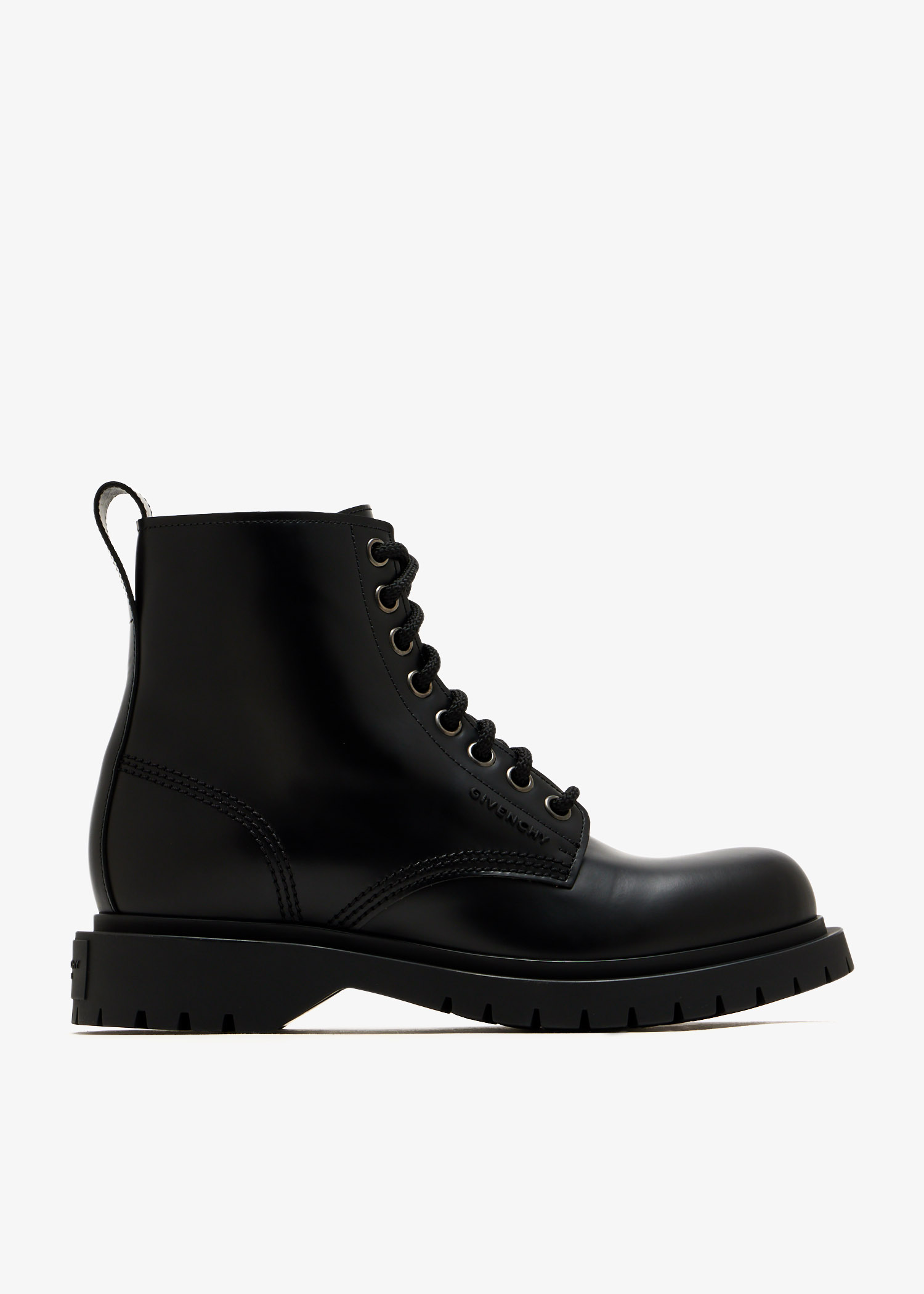 

Casual lace-up boots, Black