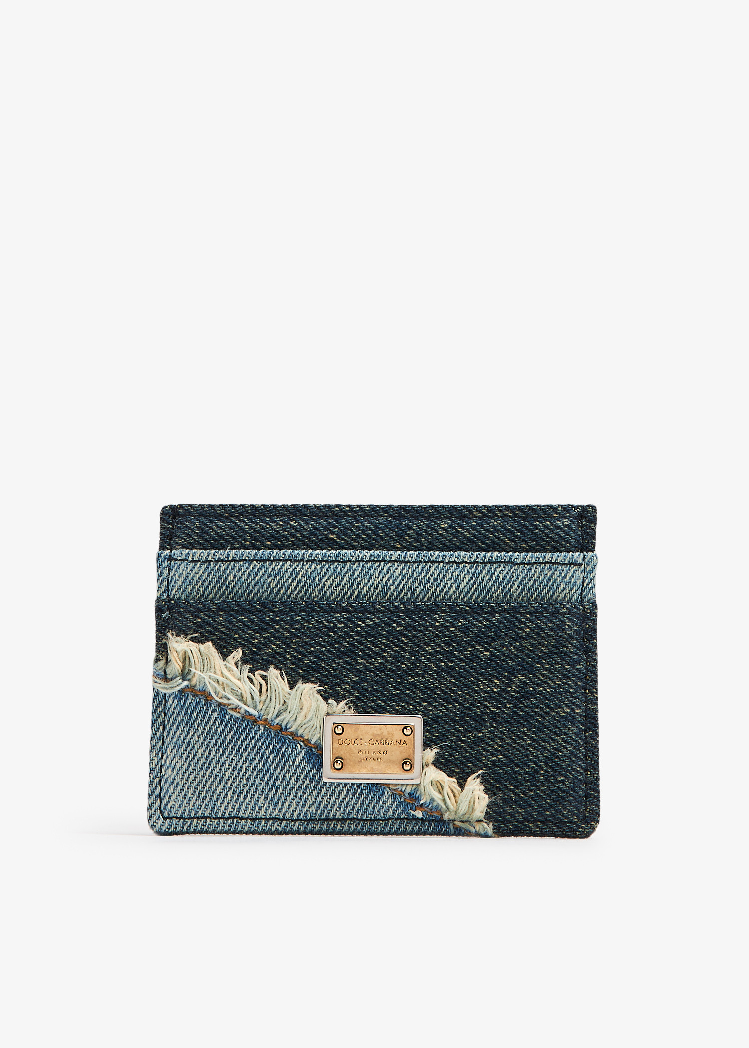 

Denim card holder, Blue