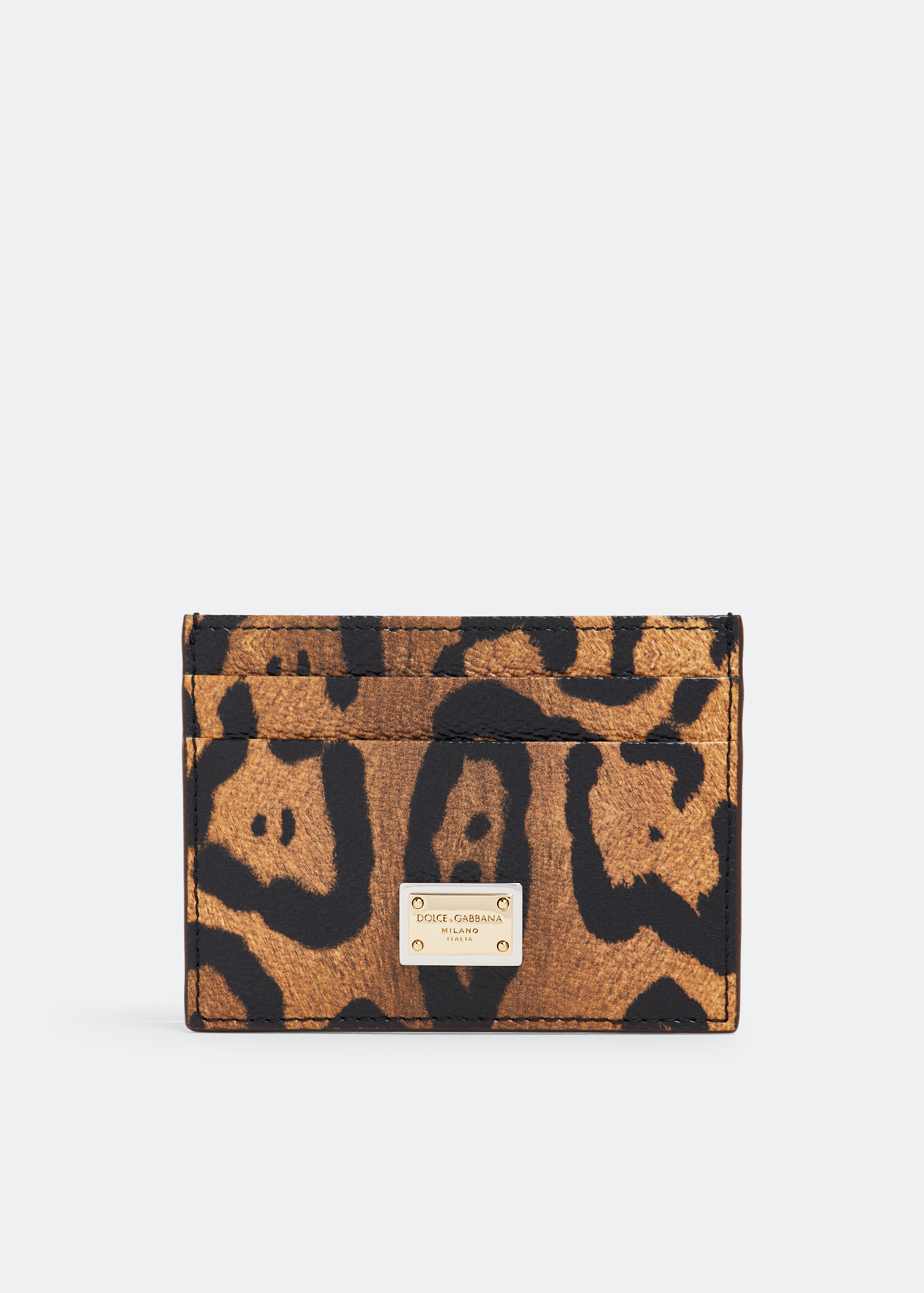 

Crespo leather cardholder, Animal print