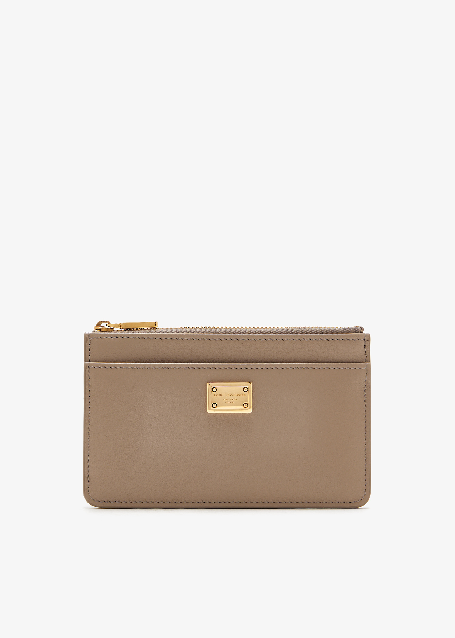 

Plongé calfskin long cardholder, Beige