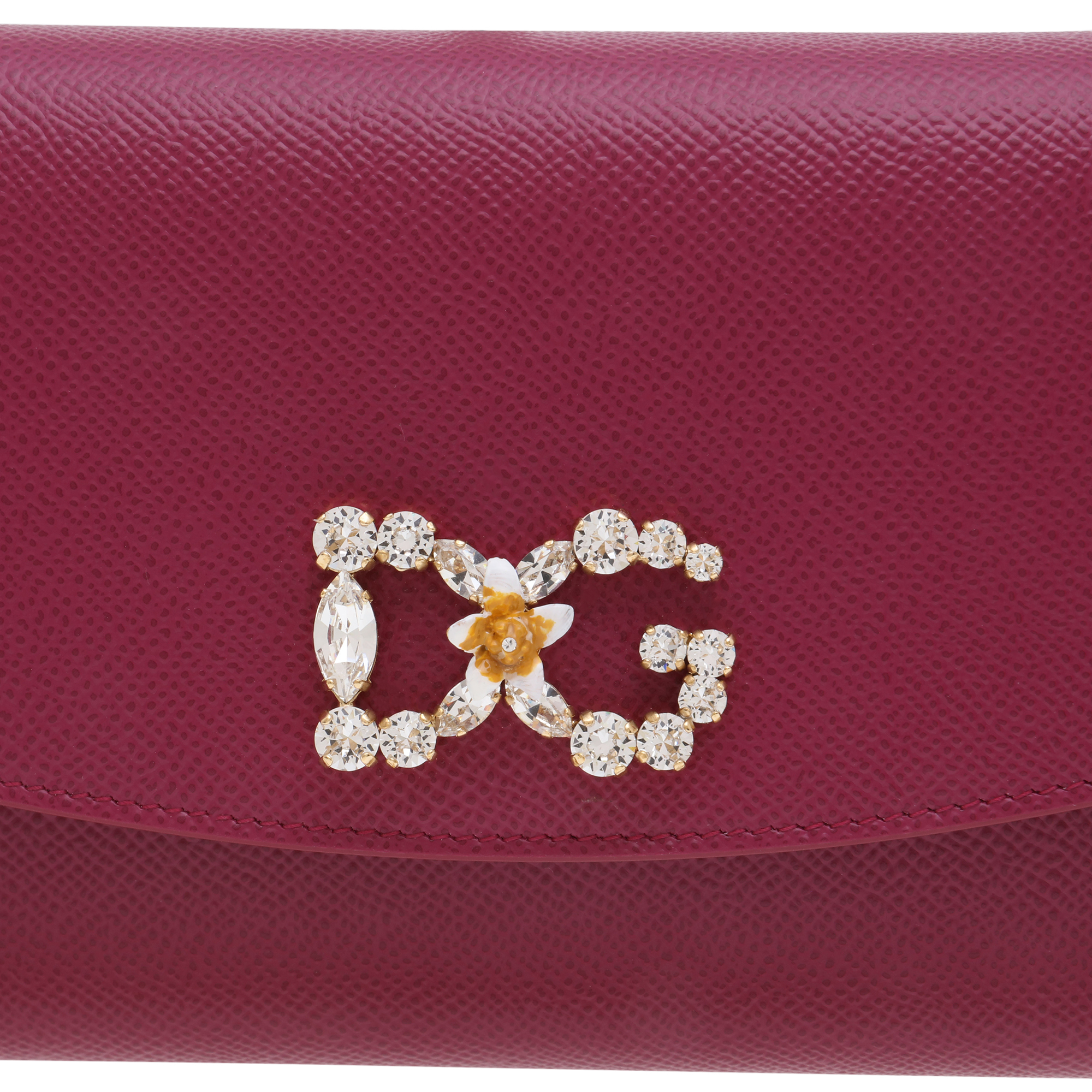 

Iguana-print calfskin mini bag, Red