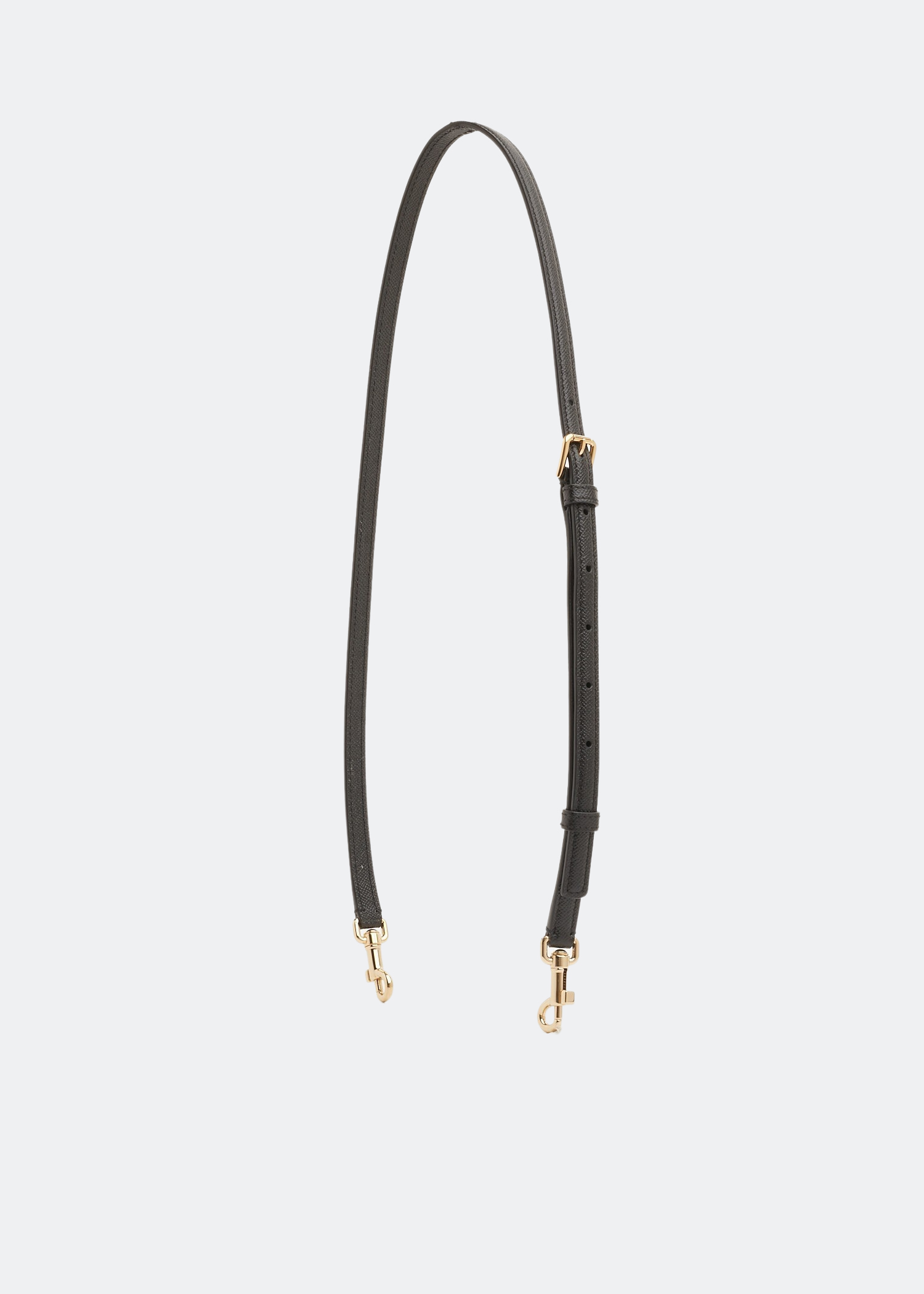

Leather shoulder strap, Black