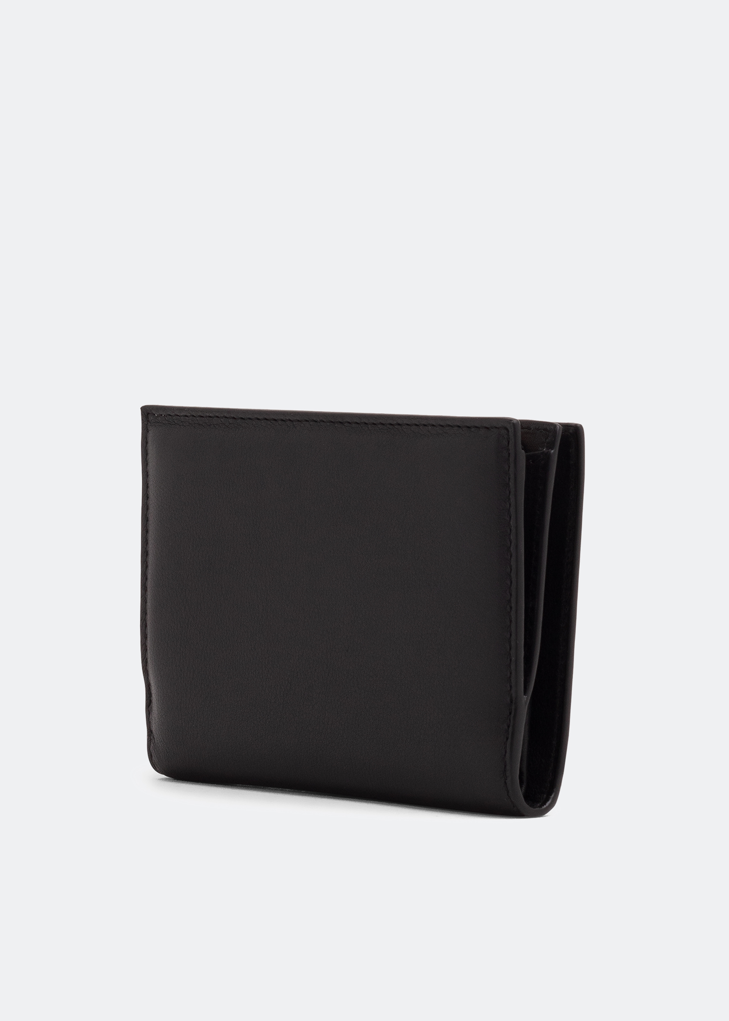 

Small calfskin wallet, Black