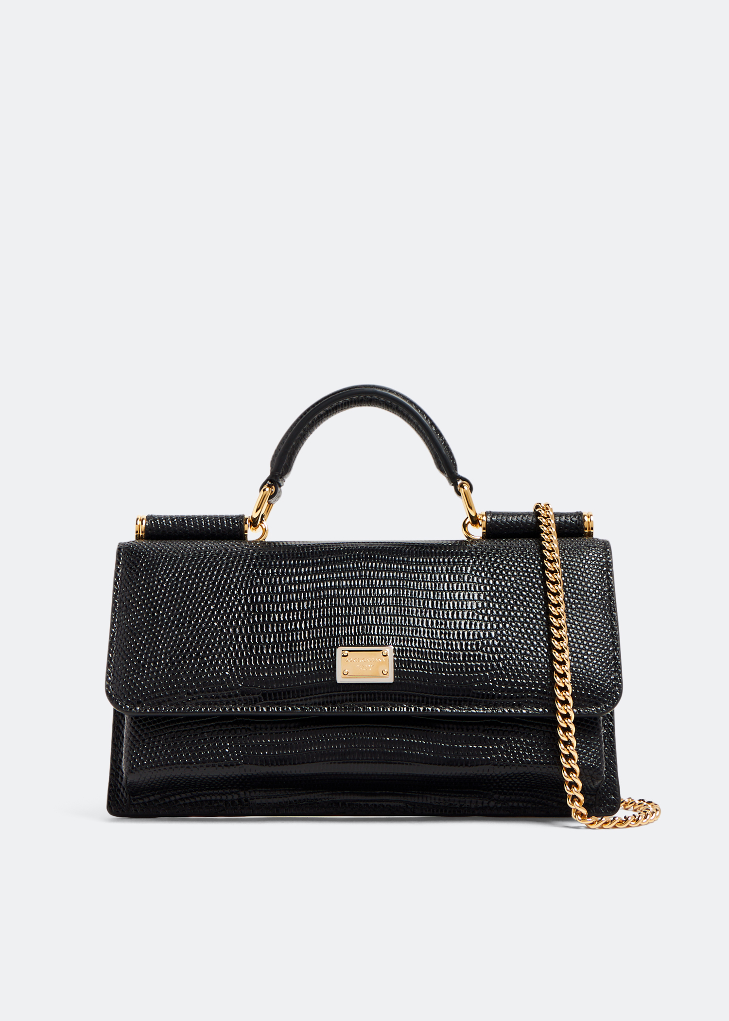 

Iguana-print mini bag, Black