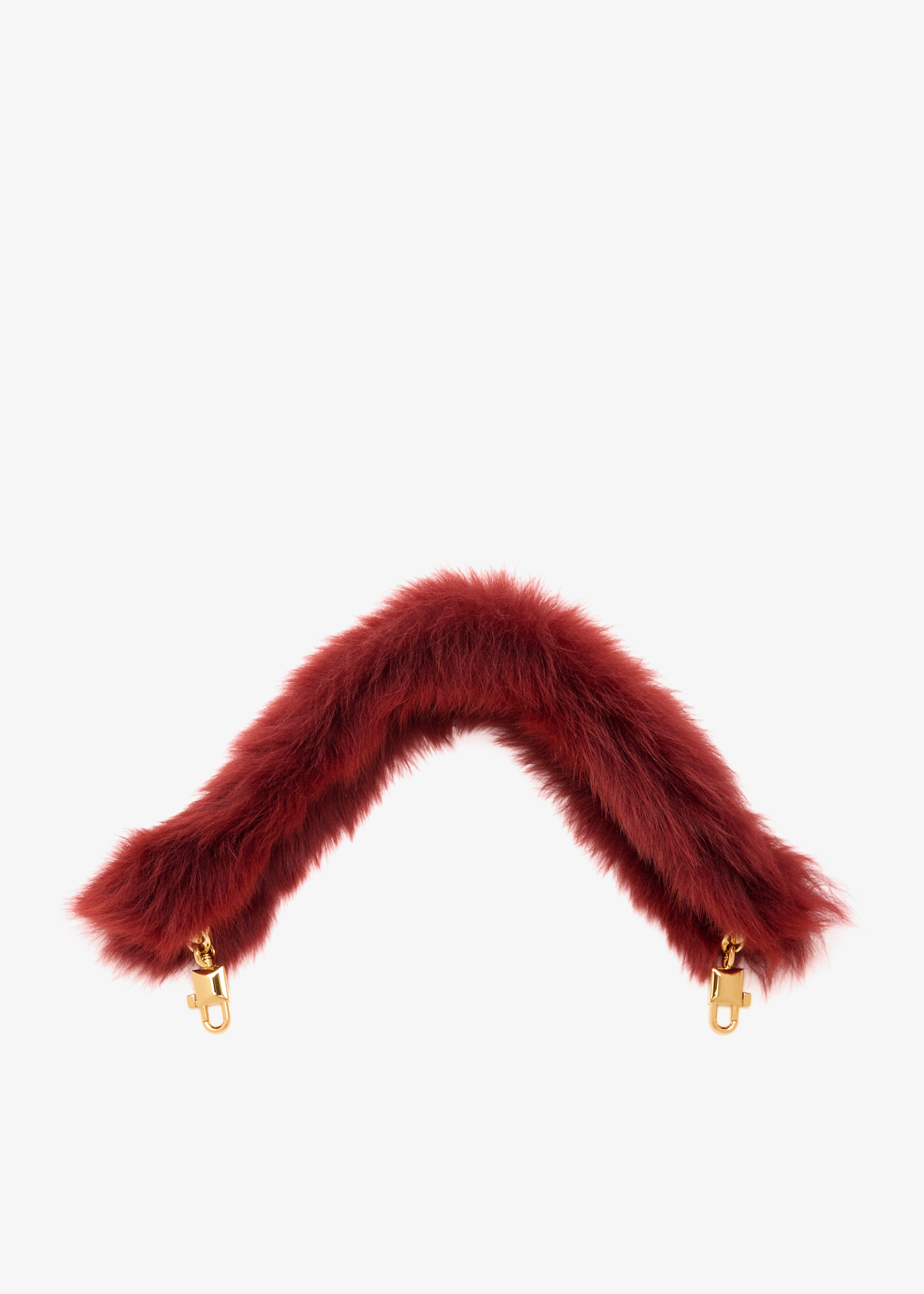

Shearling shoulder strap, Red