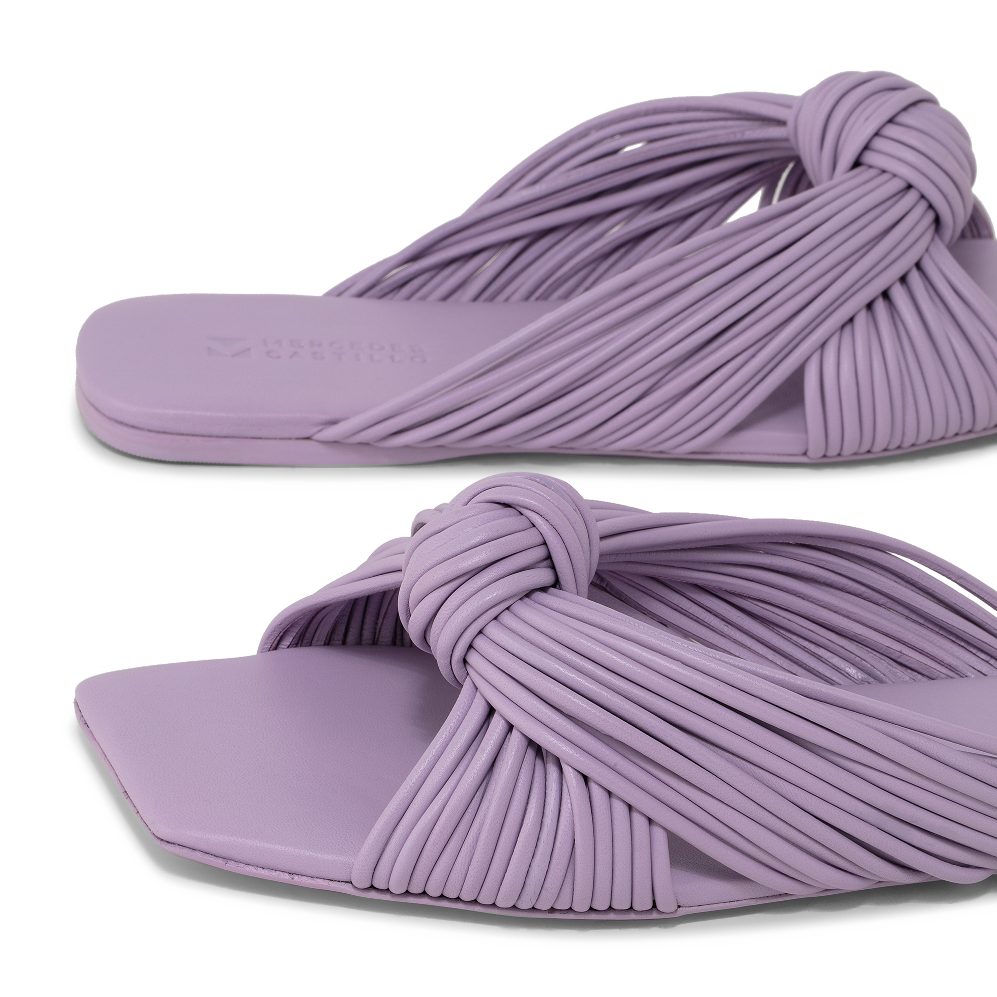 

Bianca flat slide sandals, Purple