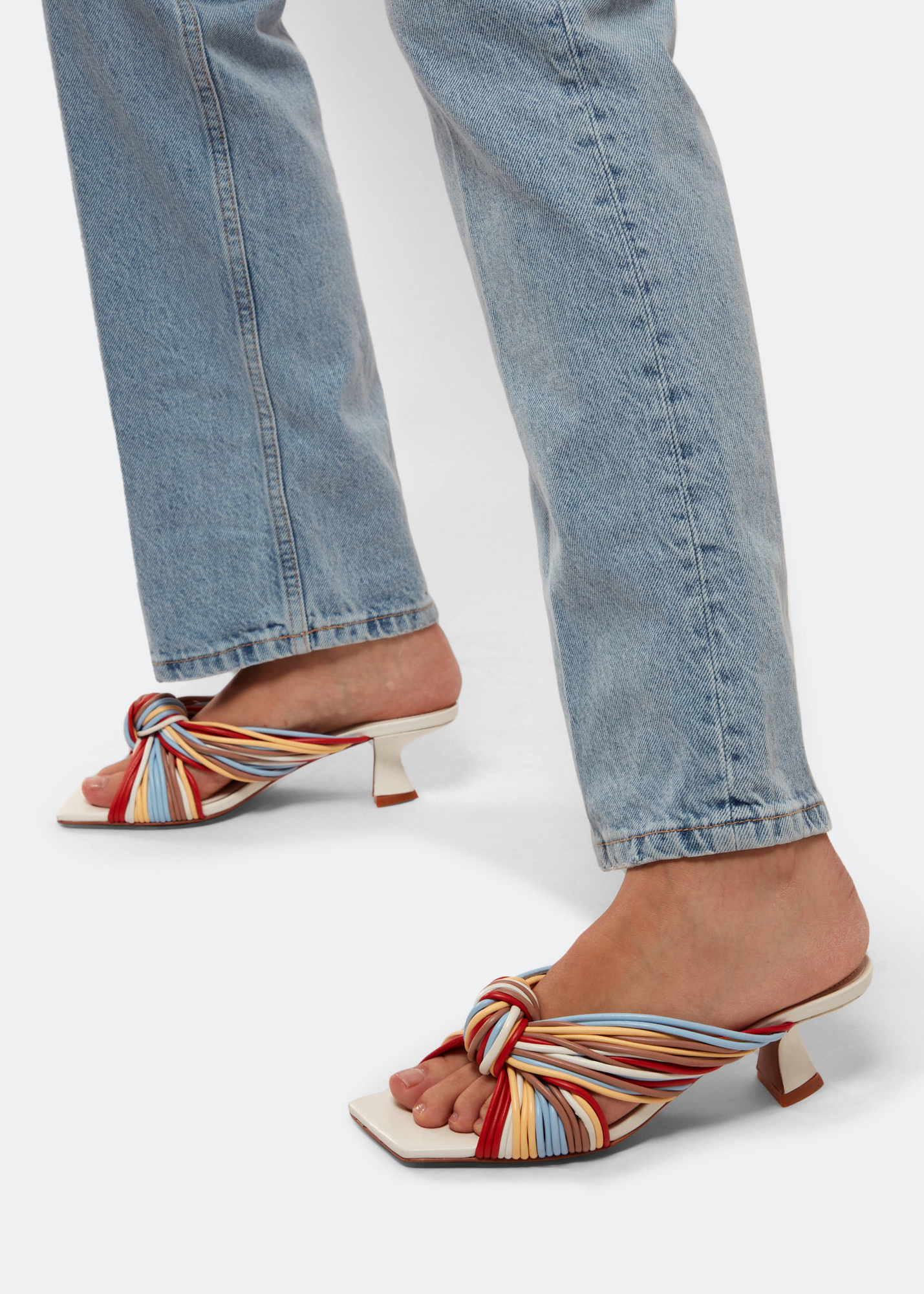 

Bianca knotted mules, Multi-coloured