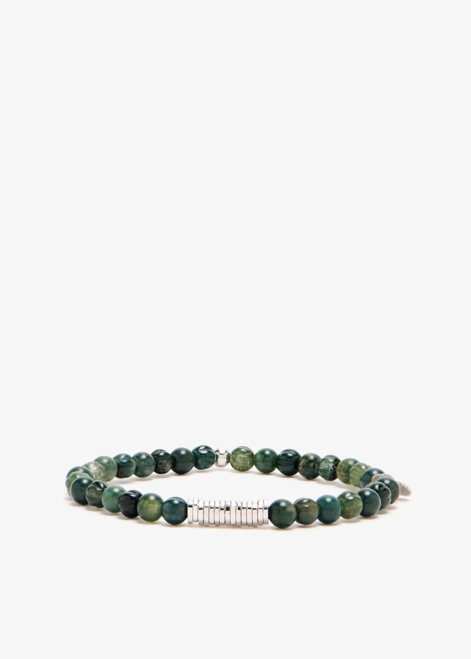 

Tatsilver Moss Agate bracelet, Green
