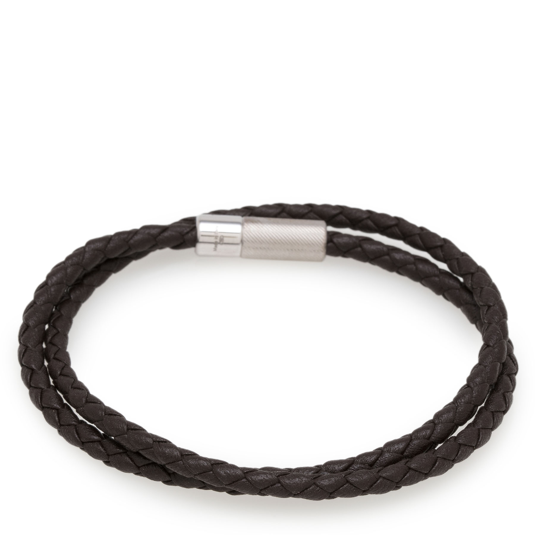 

Braided leather bracelet, Black